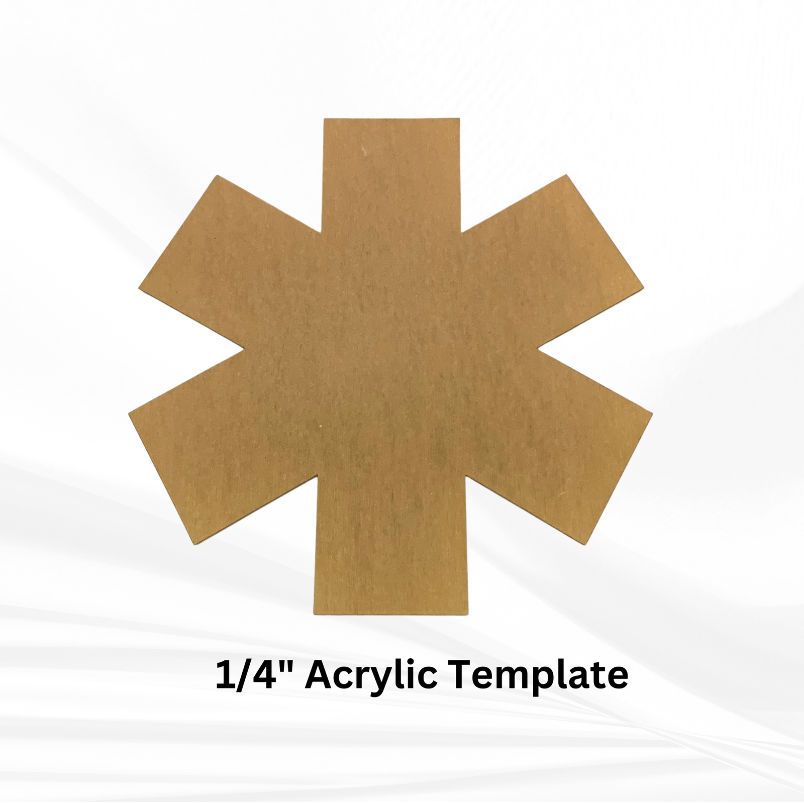 First Responder Mold | 12" Tall | Firefighter Maltese Cross Mold, EMT/EMS Mold, Police Badge Mold