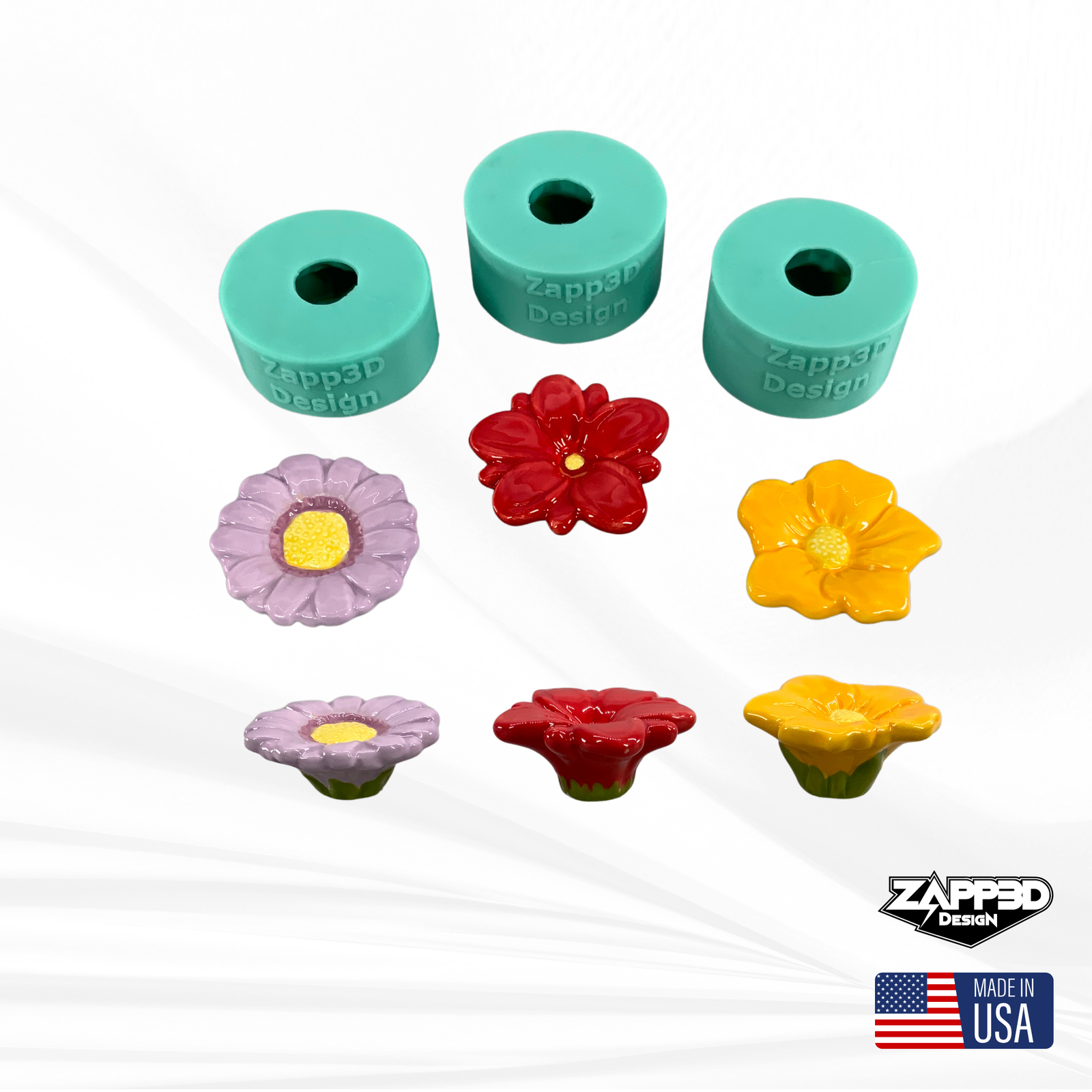 Flower Wine Stopper Top Mold | 3 Styles | Wine Stopper Top Mold