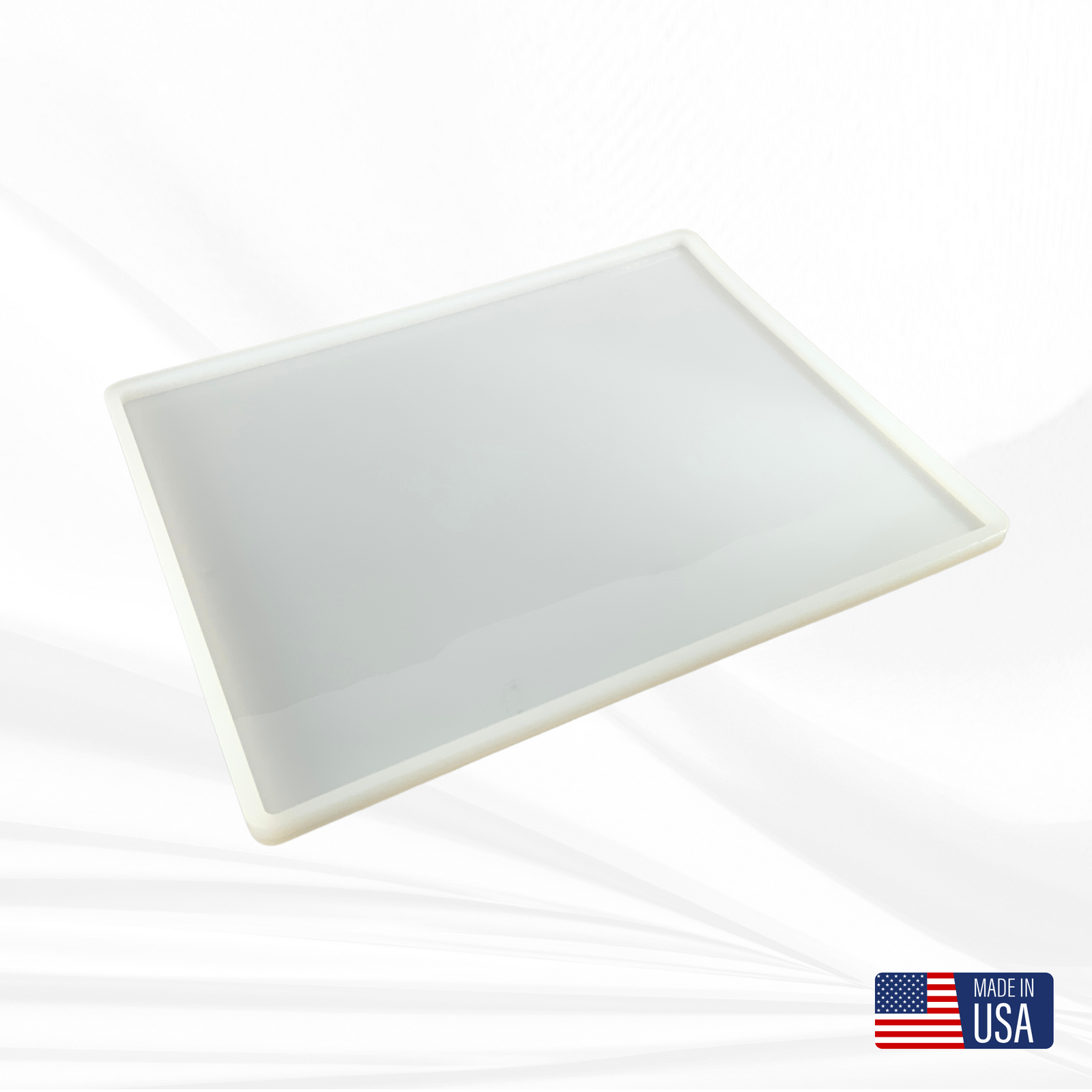 Large Rectangle Mold | 2 Sizes | FLAT Mold, Serving Tray Mold, Rectangle Flat Mold