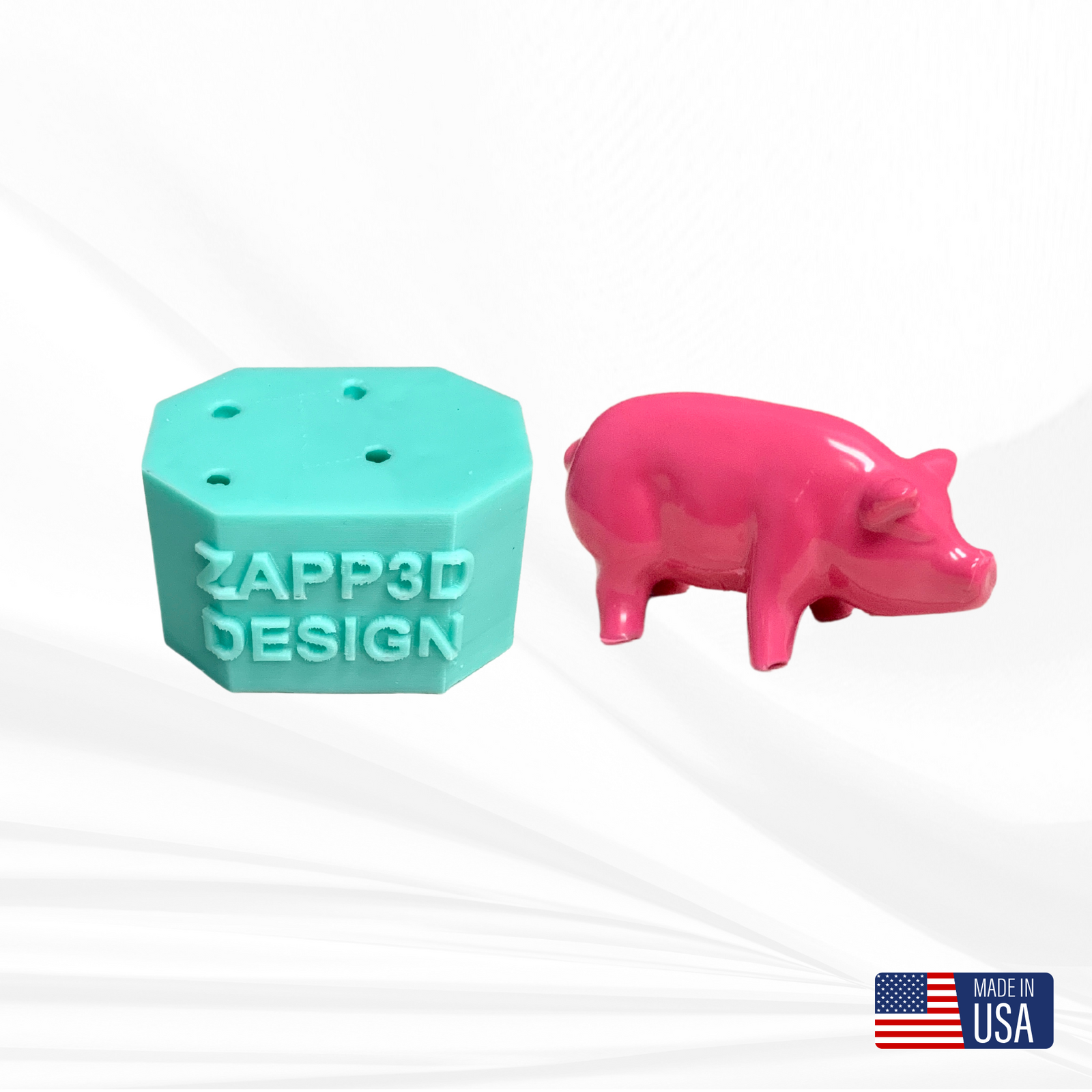 Pig Silicone Mold, Pig Mold, 3D Pig Mold, Animal Mold