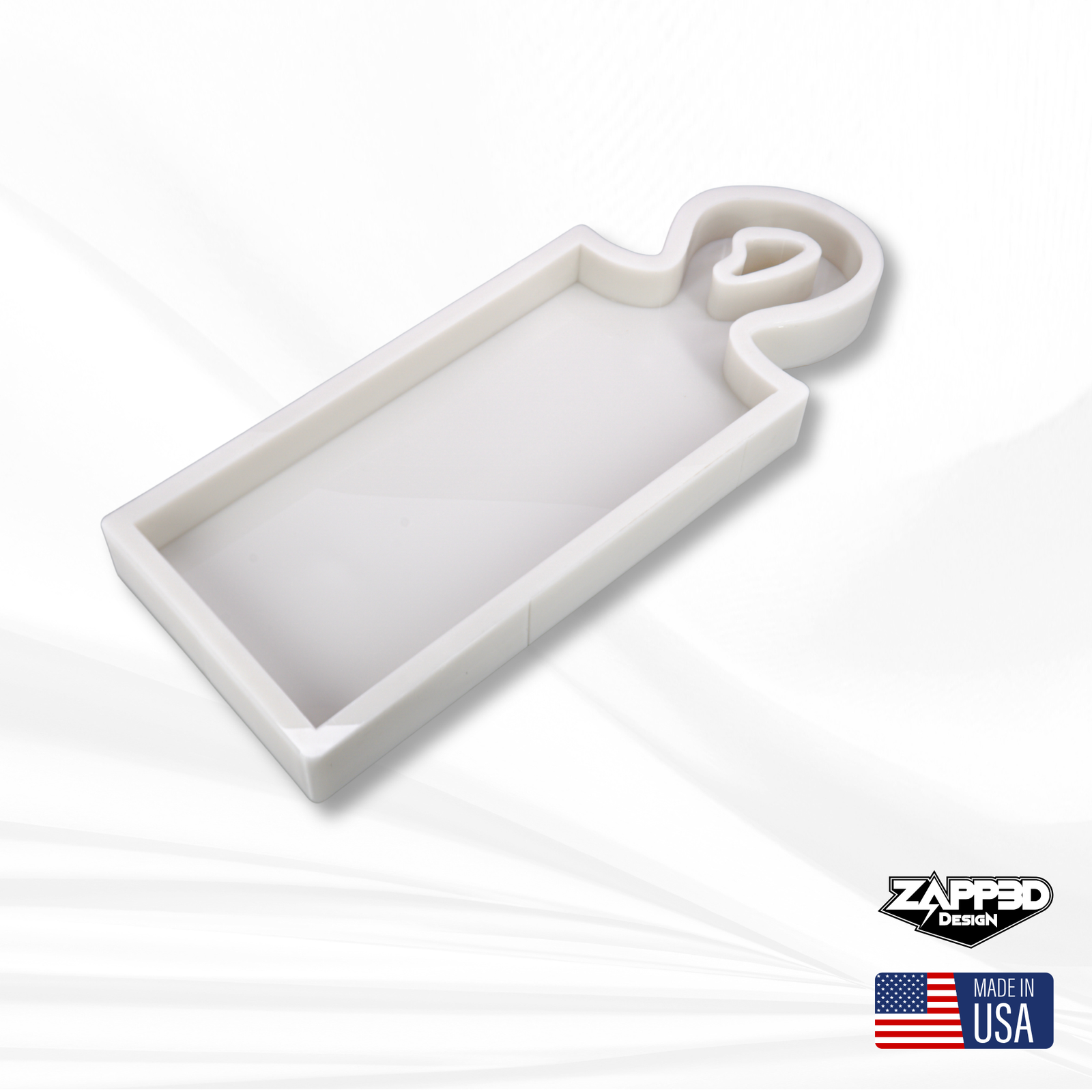 17"x 6"x 1.25" Organic Charcuterie Board Silicone Mold