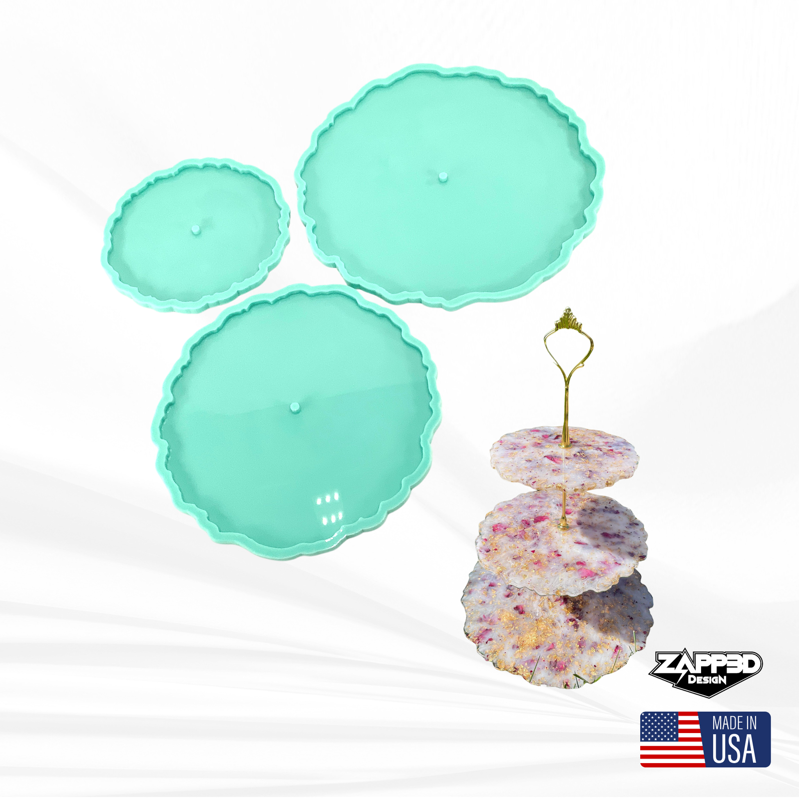 Cupcake Stand Mold, 3 Tier Cake Stand Mold, Cake Stand Mold