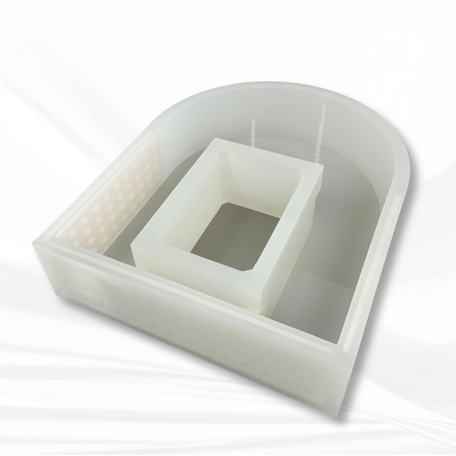 5" x 7" Arch Picture Frame Silicone Mold | 3" Deep |