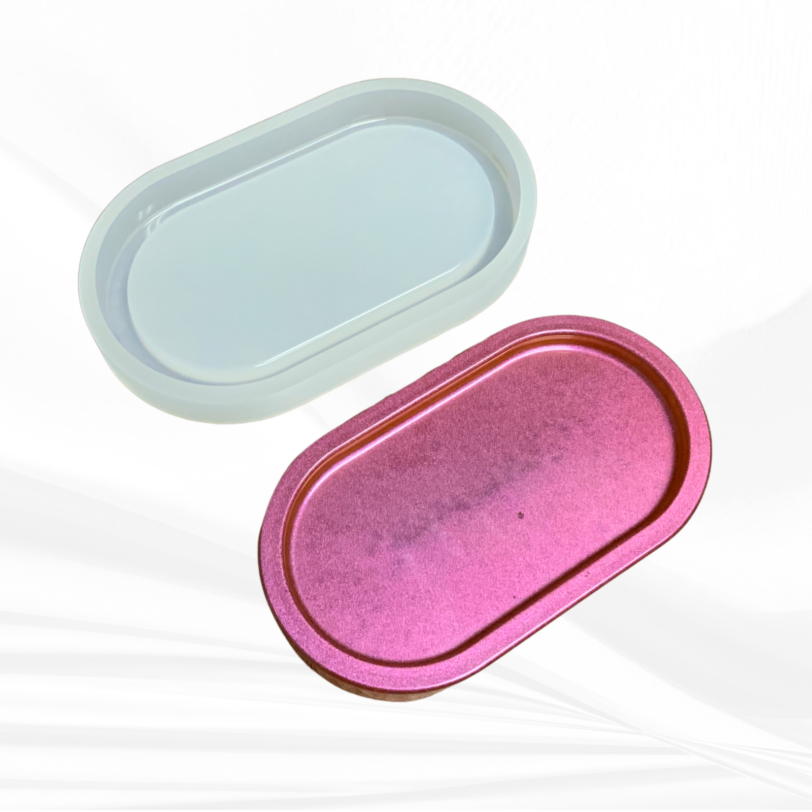 Pill Tray Mold | Sizes - 7", 9" | 2 Styles | Oval Tray Mold