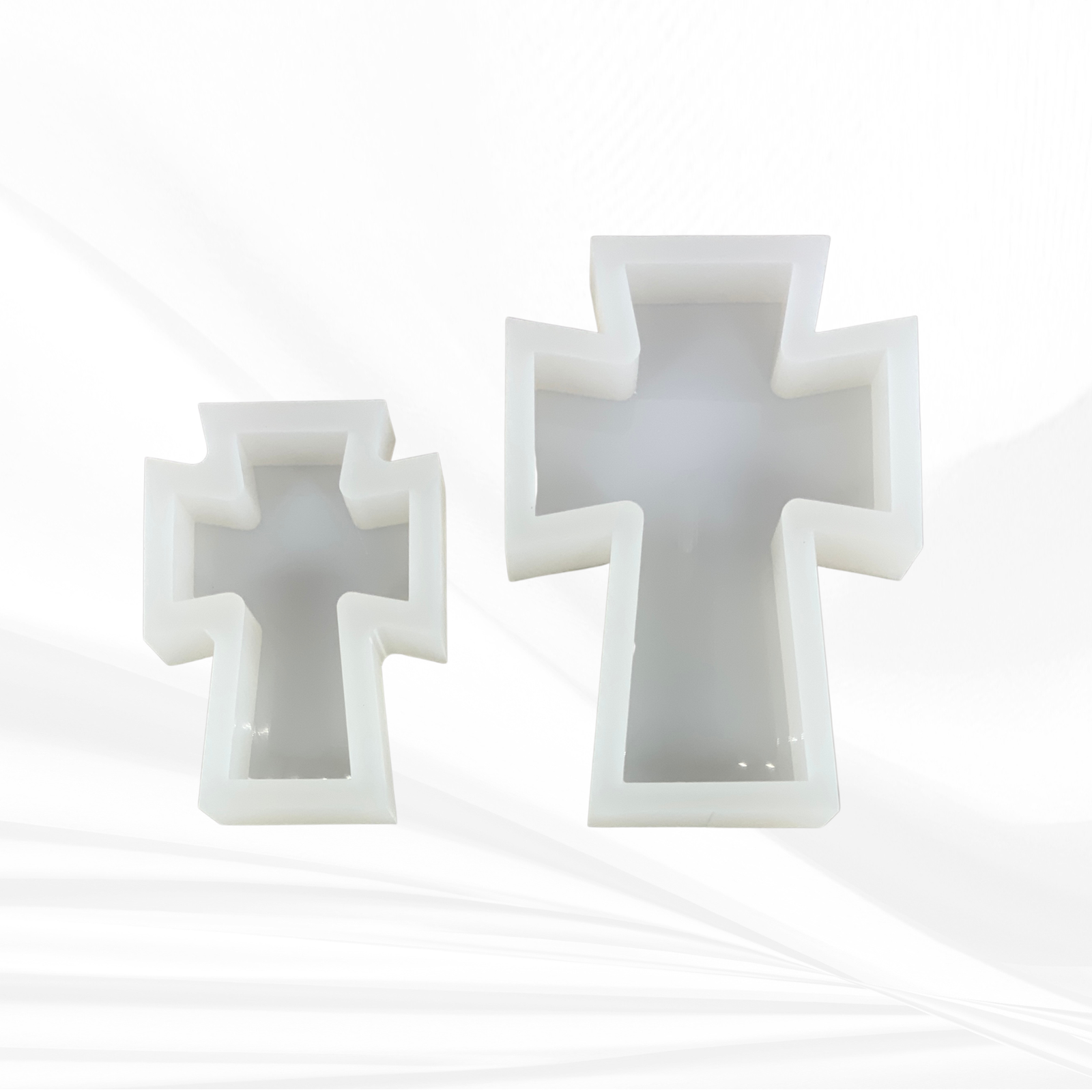 Flared Cross Silicone Mold | 5 Sizes | Cross Mold