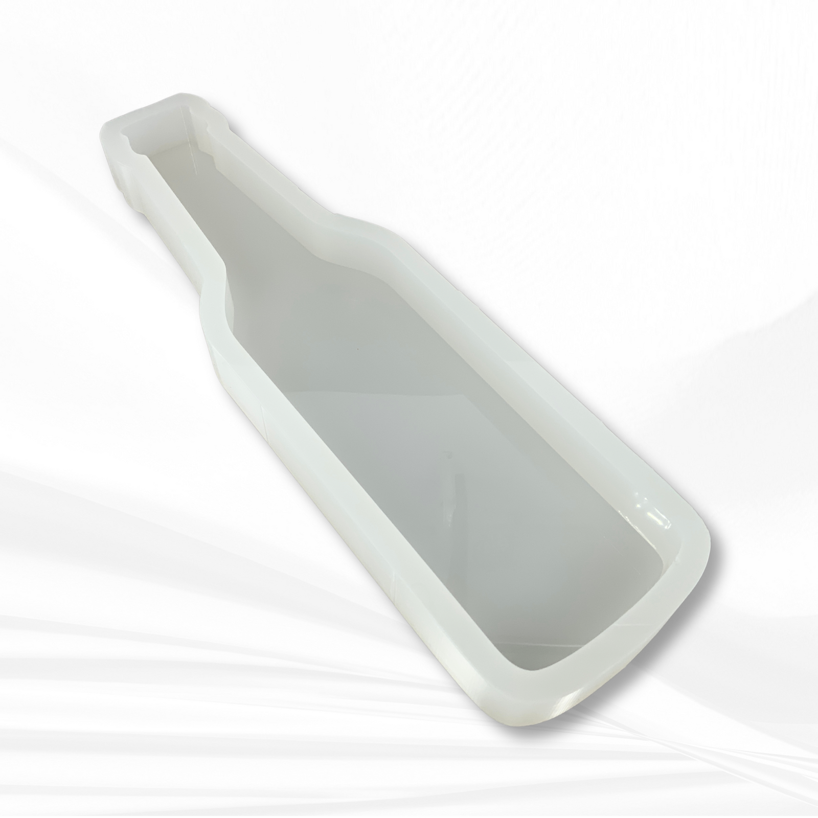 17"x 4"x 1.25" Beer Bottle Cheese Board Silicone Mold - Board Mold, Bottle Mold