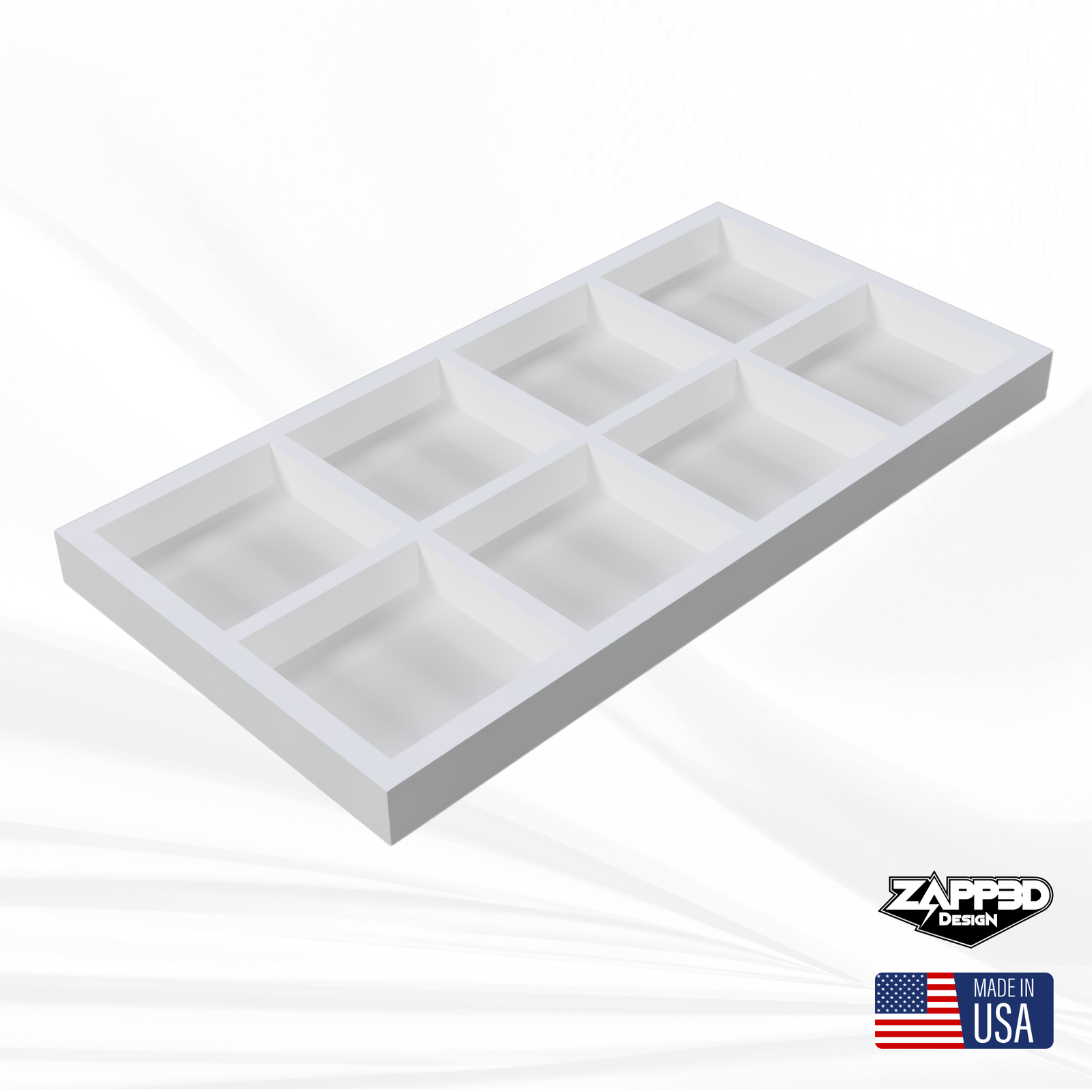 4"x4"x1" Coaster Mold | 4 or 8 Cavity | Square Coaster Silicone Mold