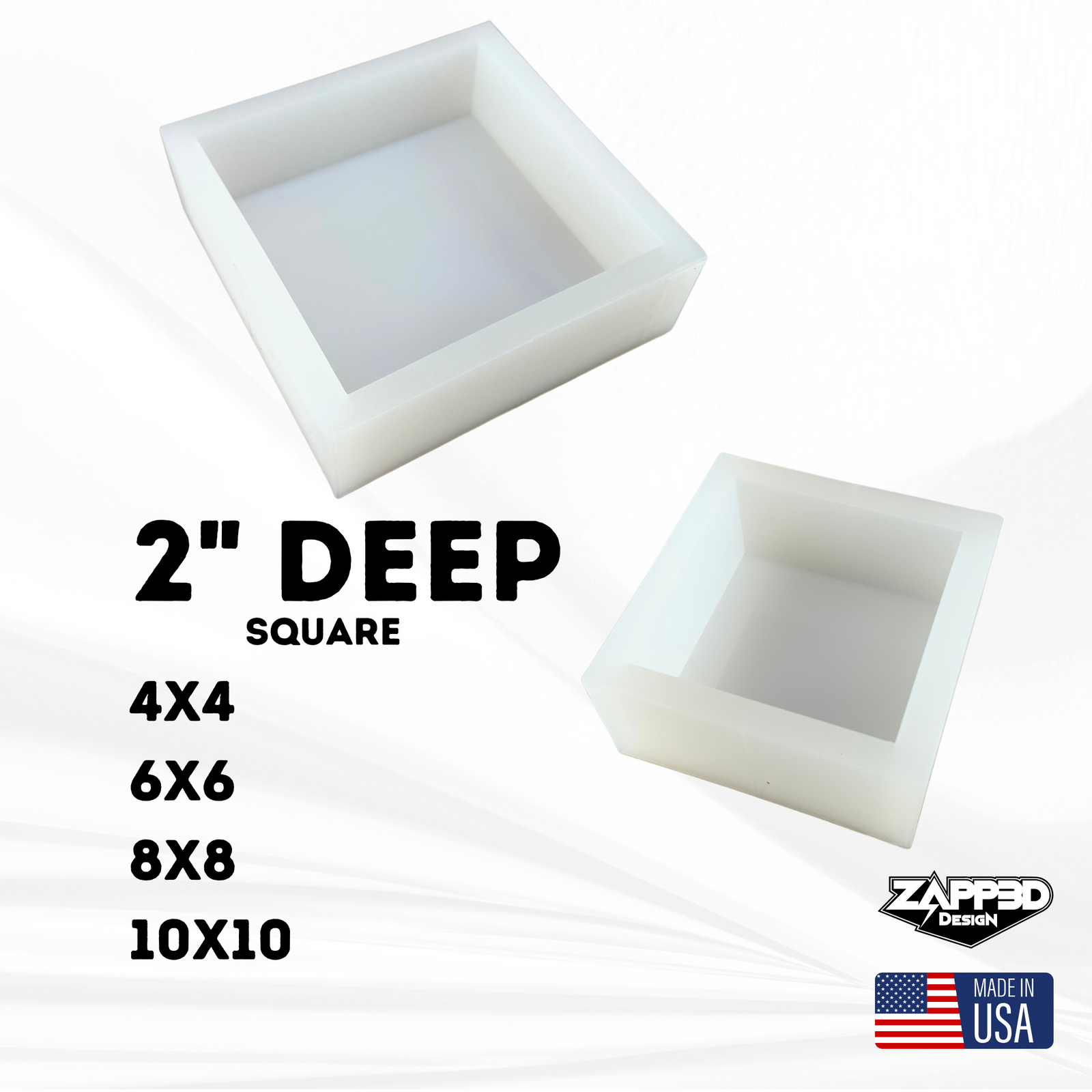 2" Deep Square Mold | 4 Sizes |