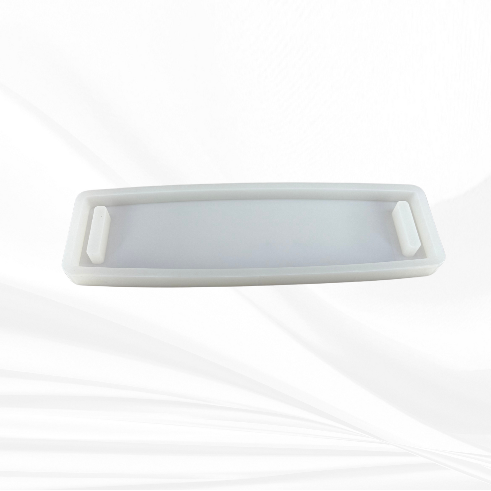 22" X 6" X 1.25" Large Bowed Rectangle with Dual Handles Silicone Mold
