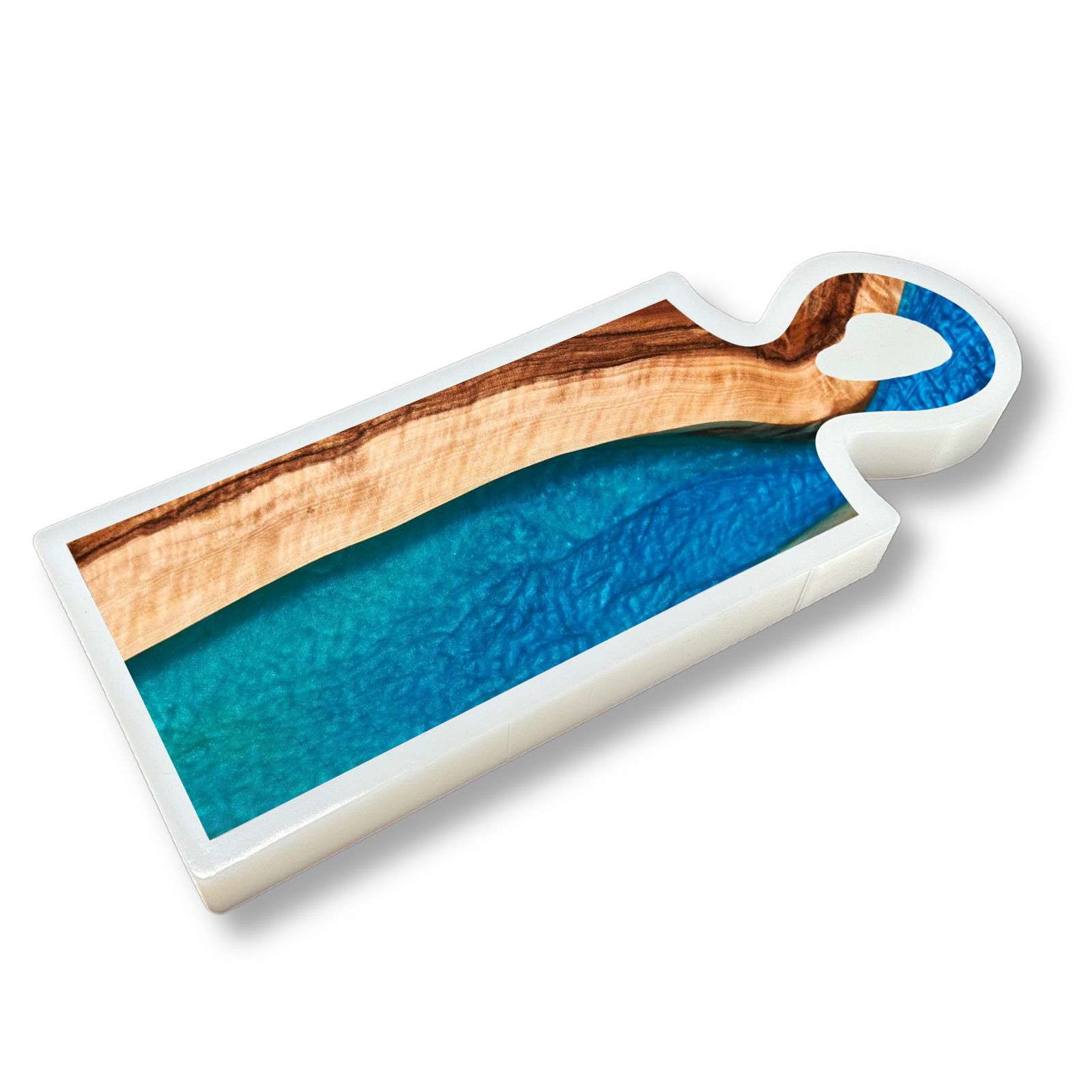 17"x 6"x 1.25" Organic Charcuterie Board Silicone Mold