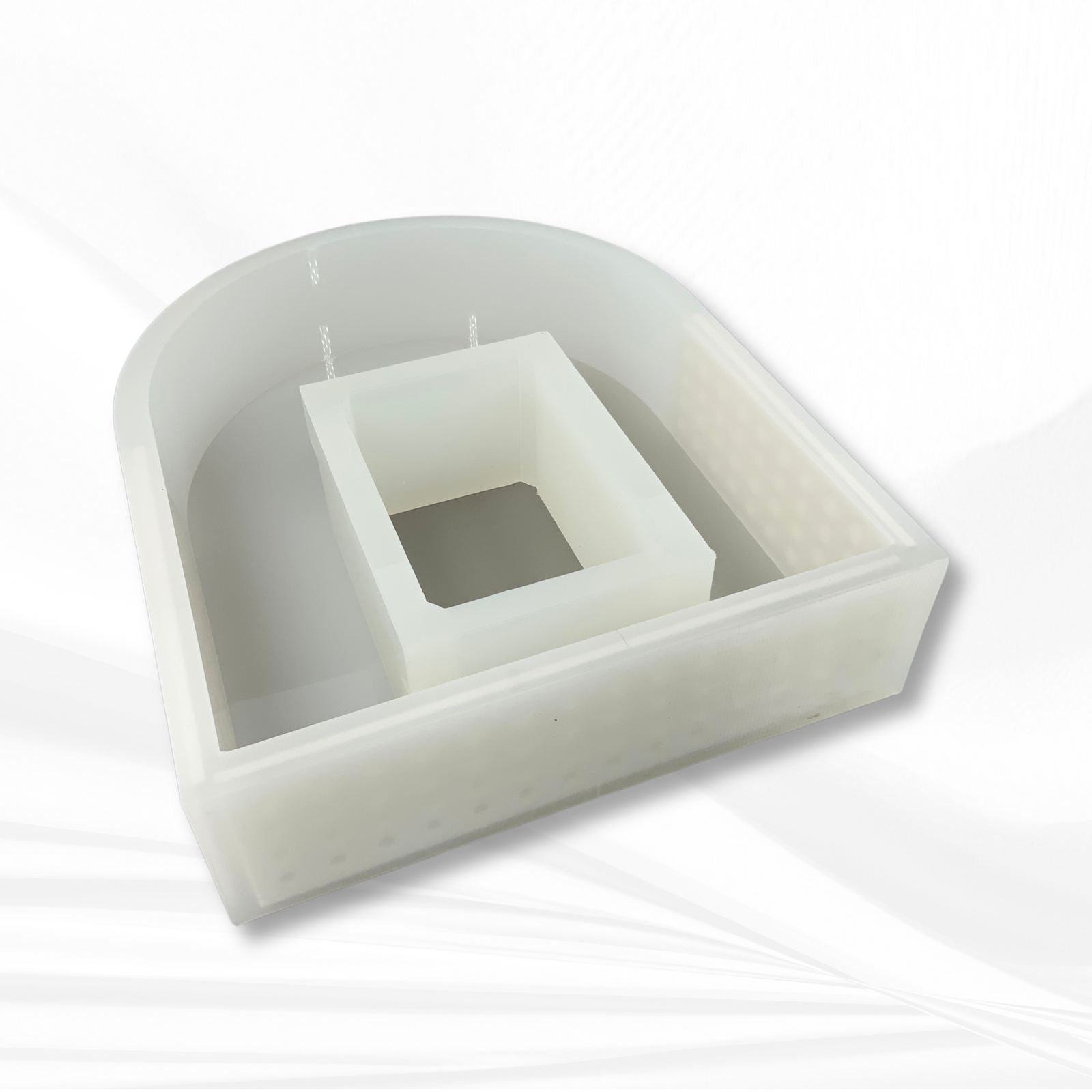 5" x 7" Arch Picture Frame Silicone Mold | 3" Deep |