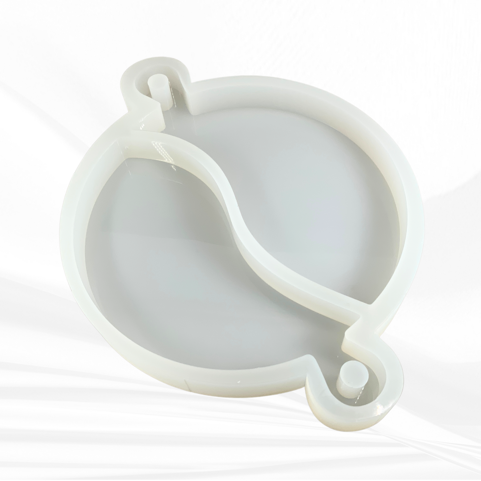 12" Round x 1.25" Romeo & Juliet Serving Board Set Silicone Mold - Nesting Serving Board Mold