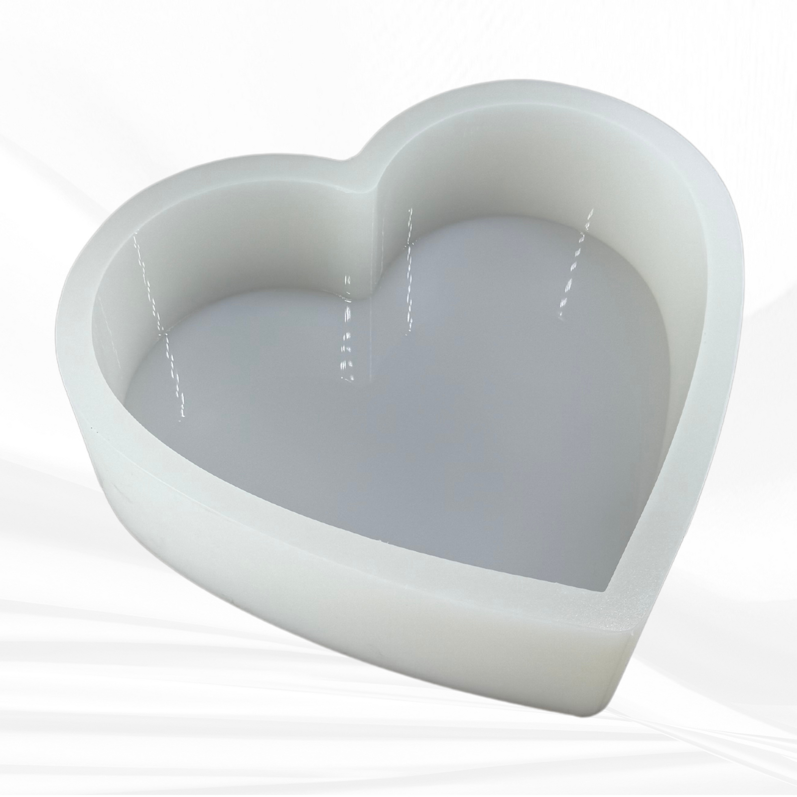 9” Deep Heart Silicone Mold