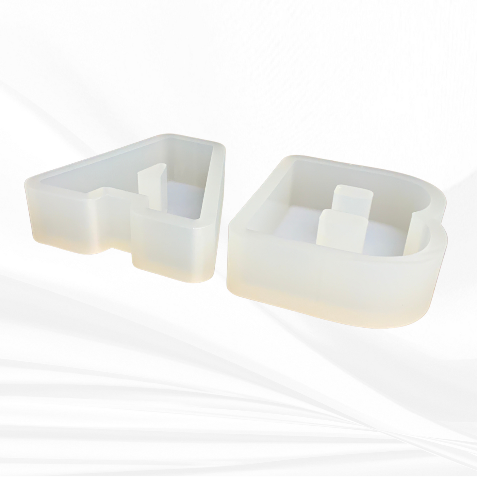 6" Tall Alphabet Letter Silicone Molds