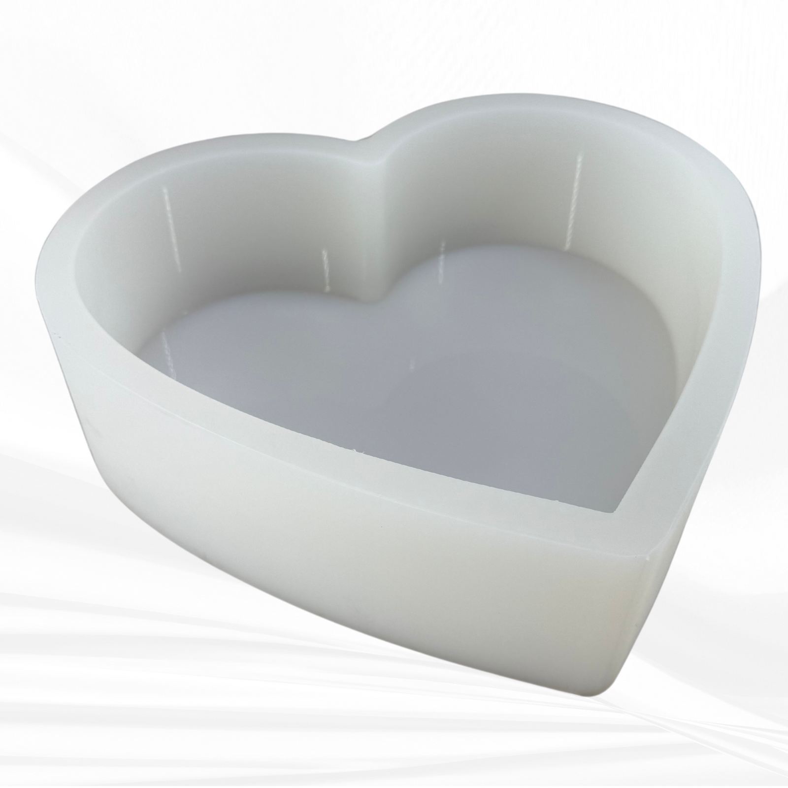 9” Deep Heart Silicone Mold