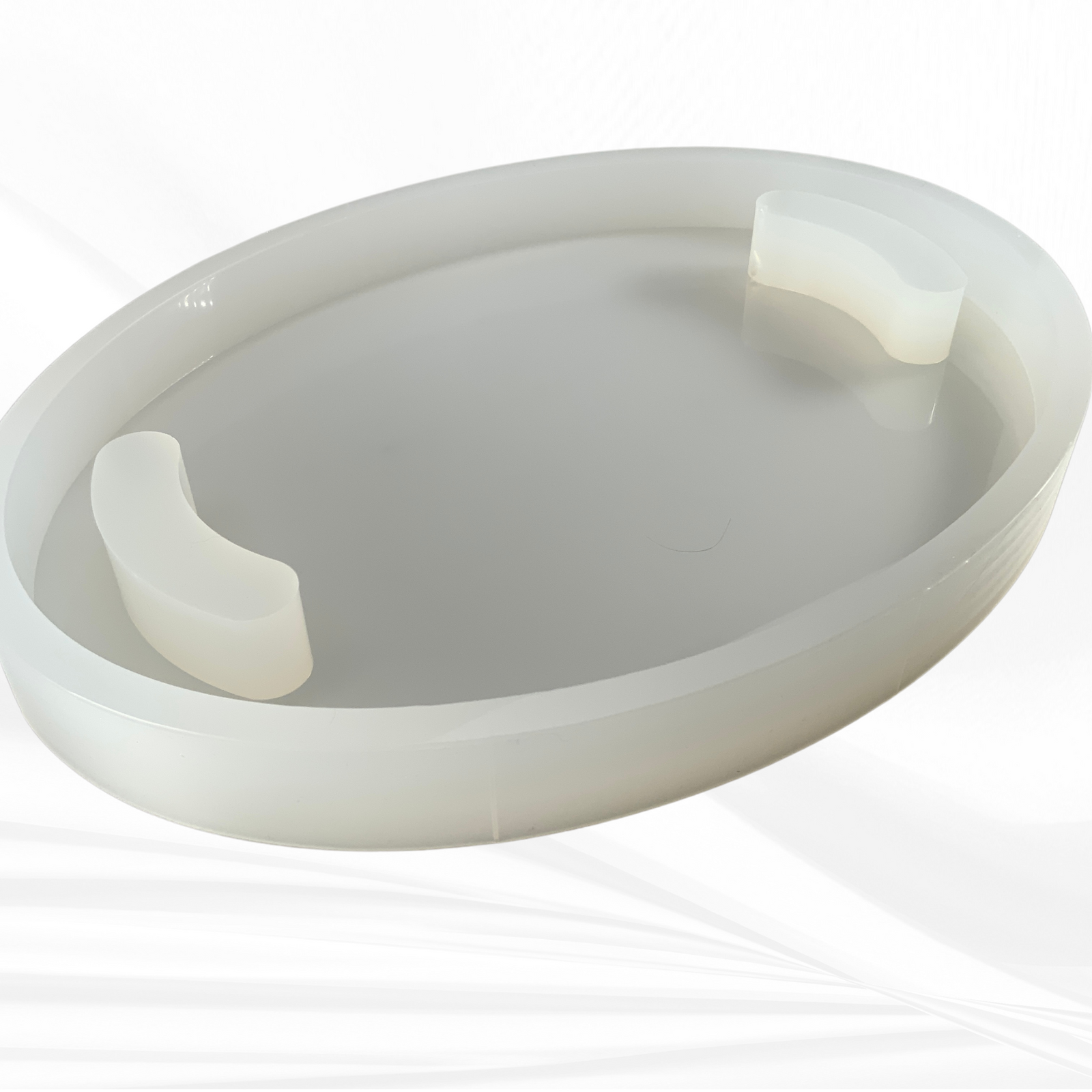 15" x 11"x 1.25" Oval Charcuterie Board Silicone Mold - Serving Board Mold