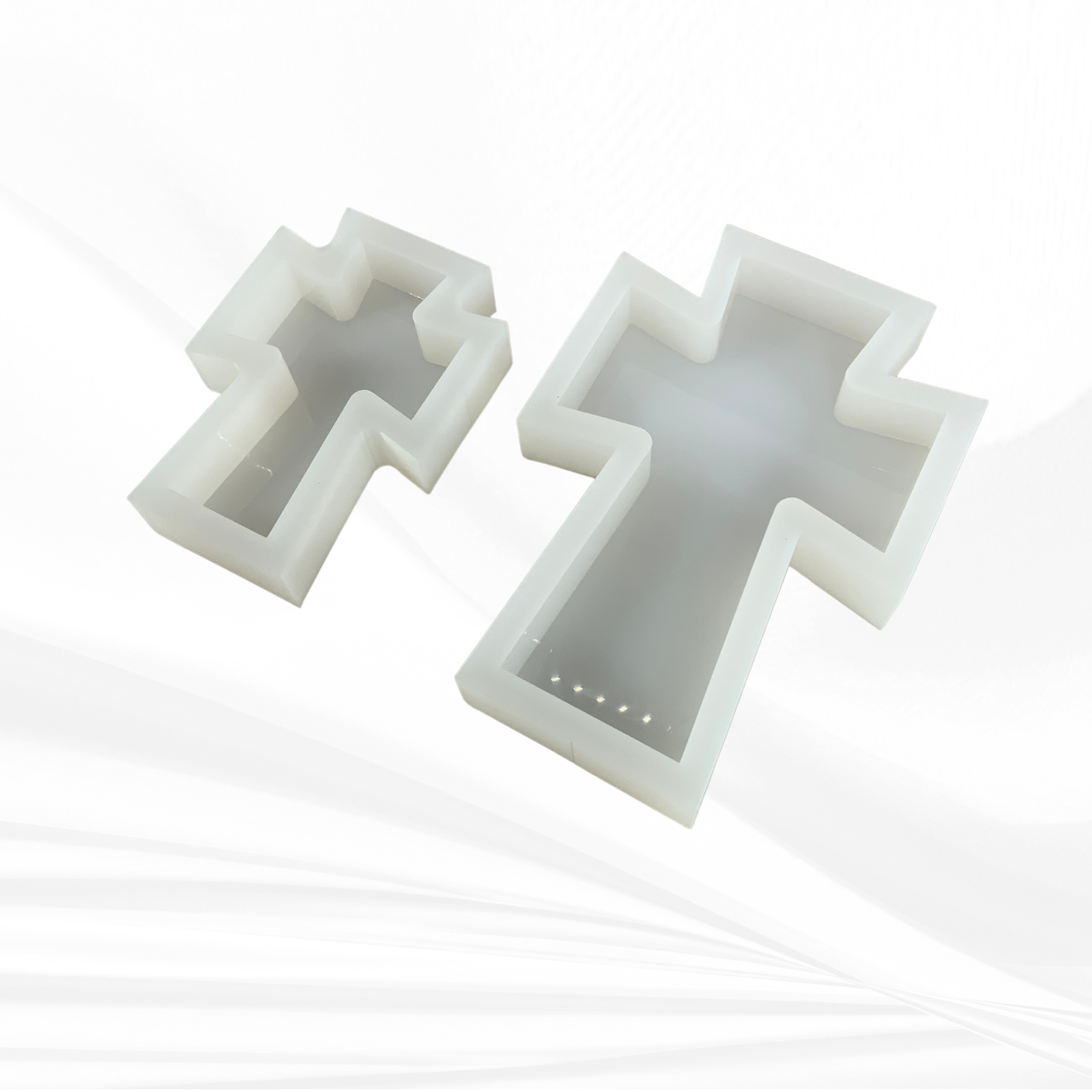 Flared Cross Silicone Mold | 5 Sizes | Cross Mold