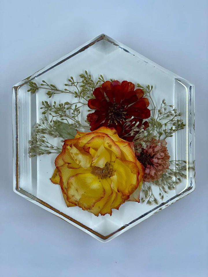 6"x 6.9"x3" Hexagon Silicone Mold