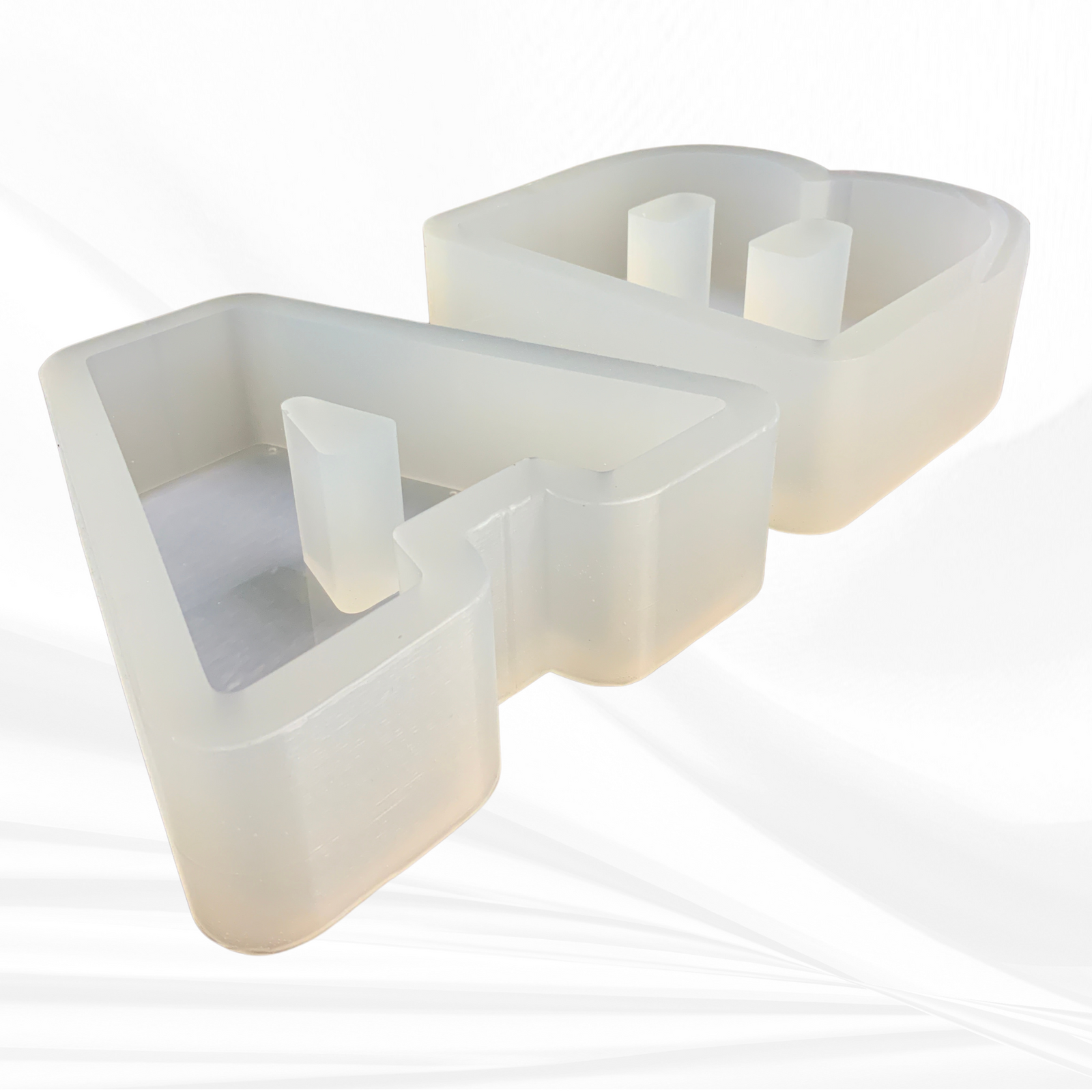 6" Tall Alphabet Letter Silicone Molds