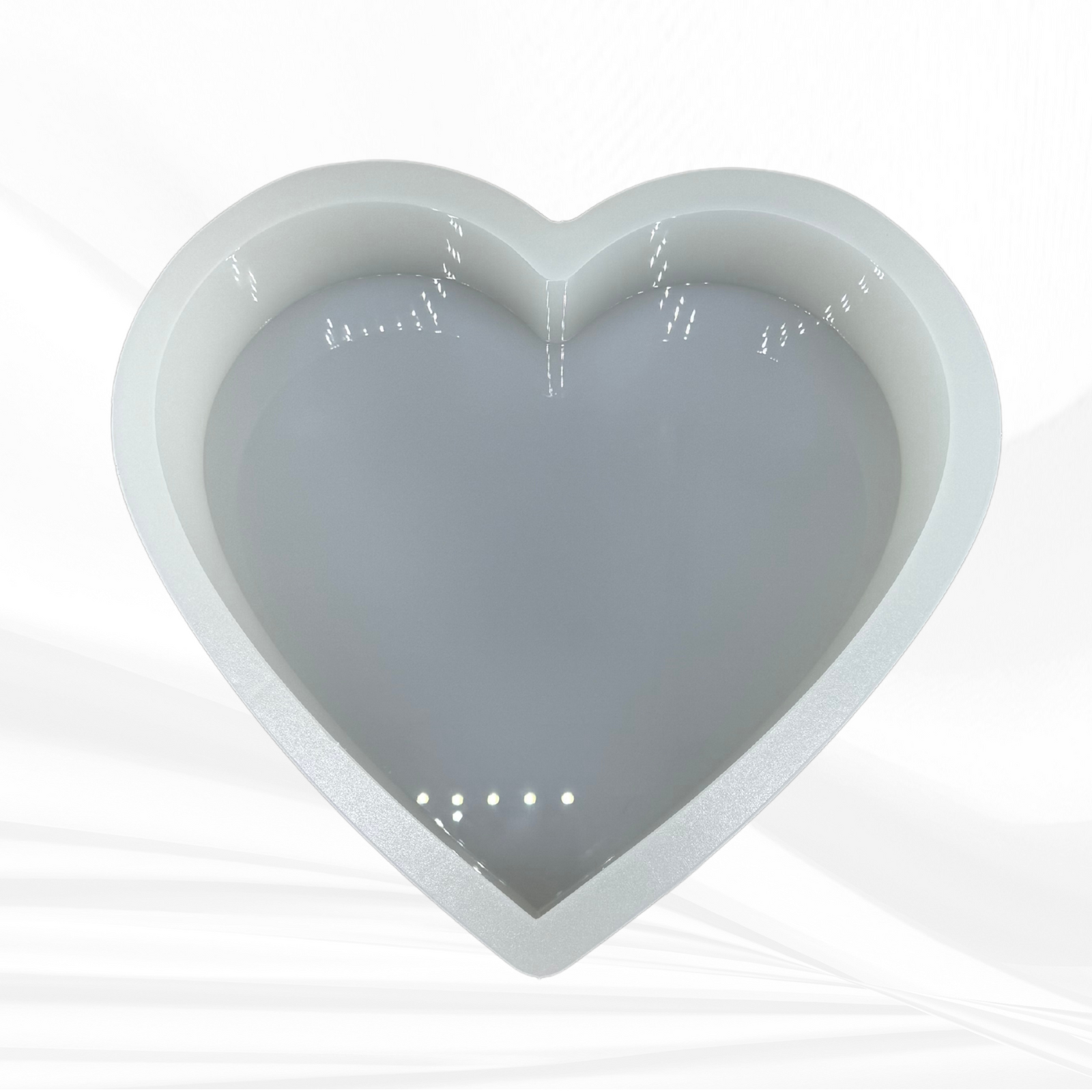 9” Deep Heart Silicone Mold