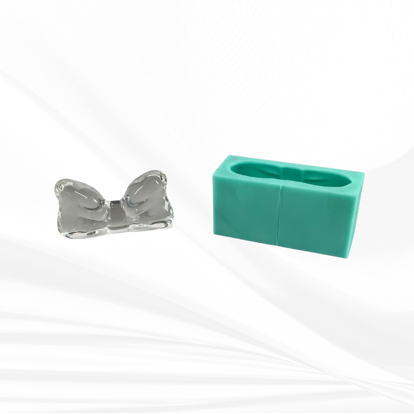 Bow Silicone Mold - Free-Standing Display Mold for Resin