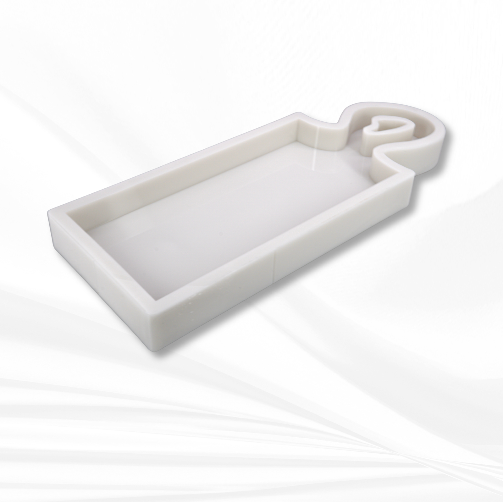 17"x 6"x 1.25" Organic Charcuterie Board Silicone Mold