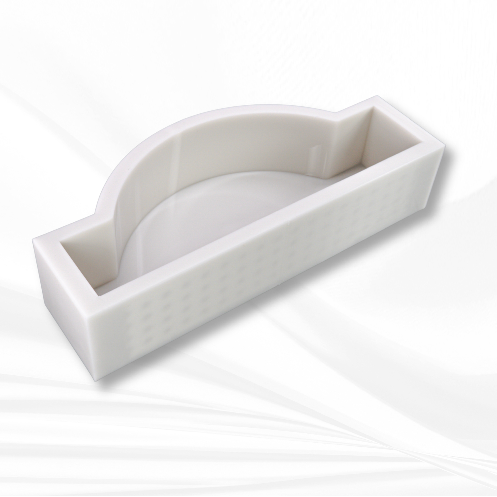The Windsor |14" x 5.5" x 3"| Deep Rectangle Silicone Mold with Arched Center, Block Mold