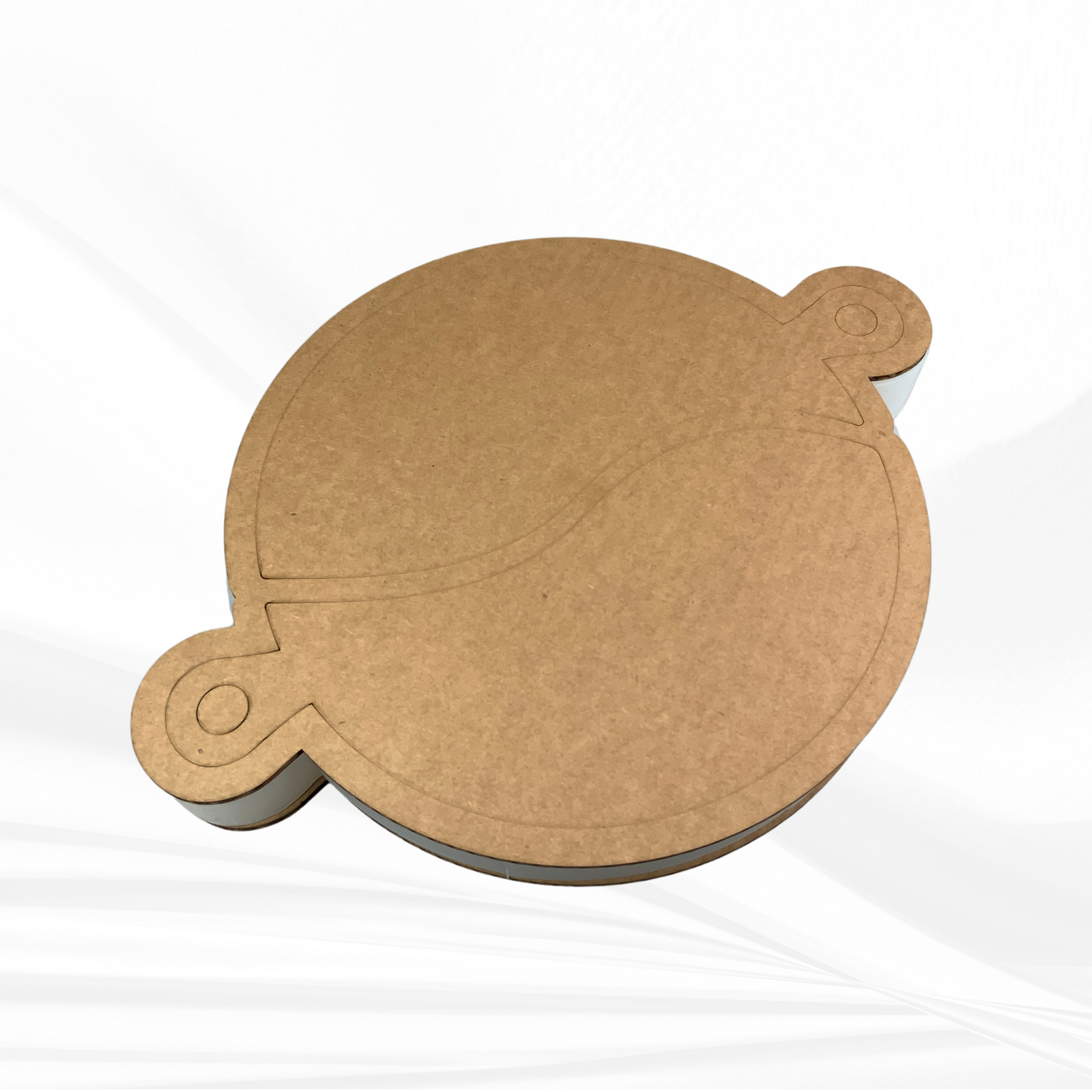 12" Round x 1.25" Romeo & Juliet Serving Board Set Silicone Mold - Nesting Serving Board Mold