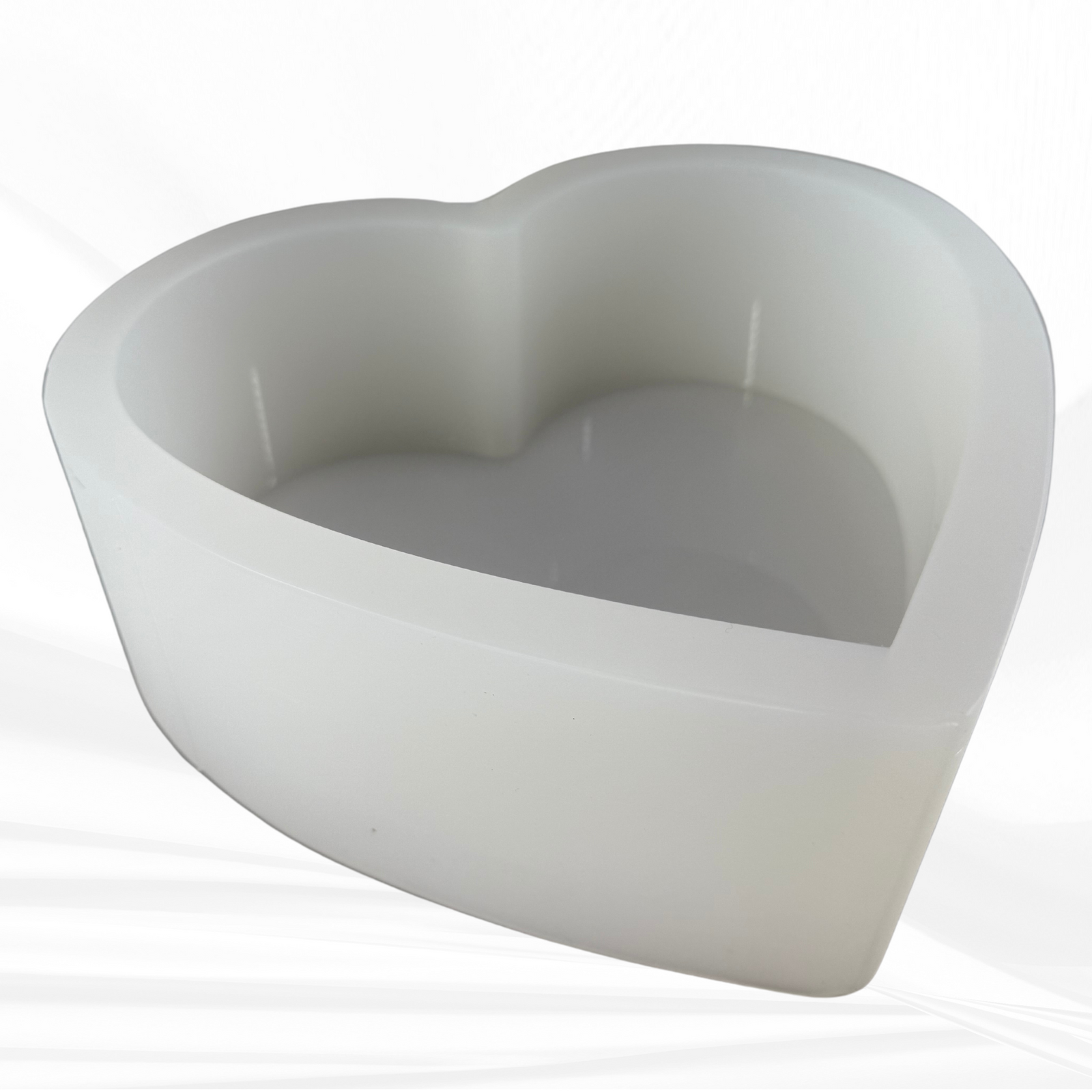 7” Deep Heart Silicone Mold