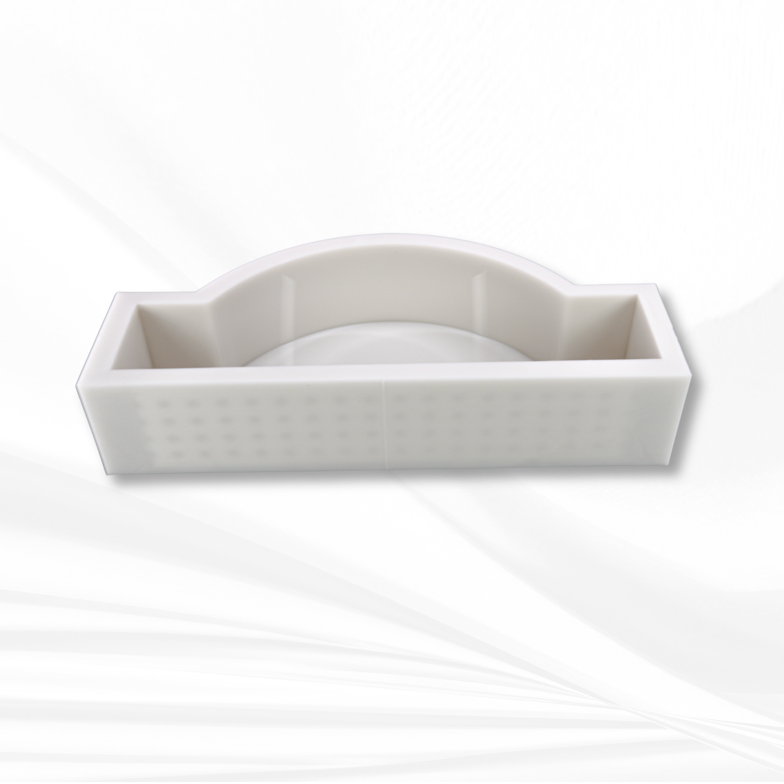 The Windsor |14" x 5.5" x 3"| Deep Rectangle Silicone Mold with Arched Center, Block Mold