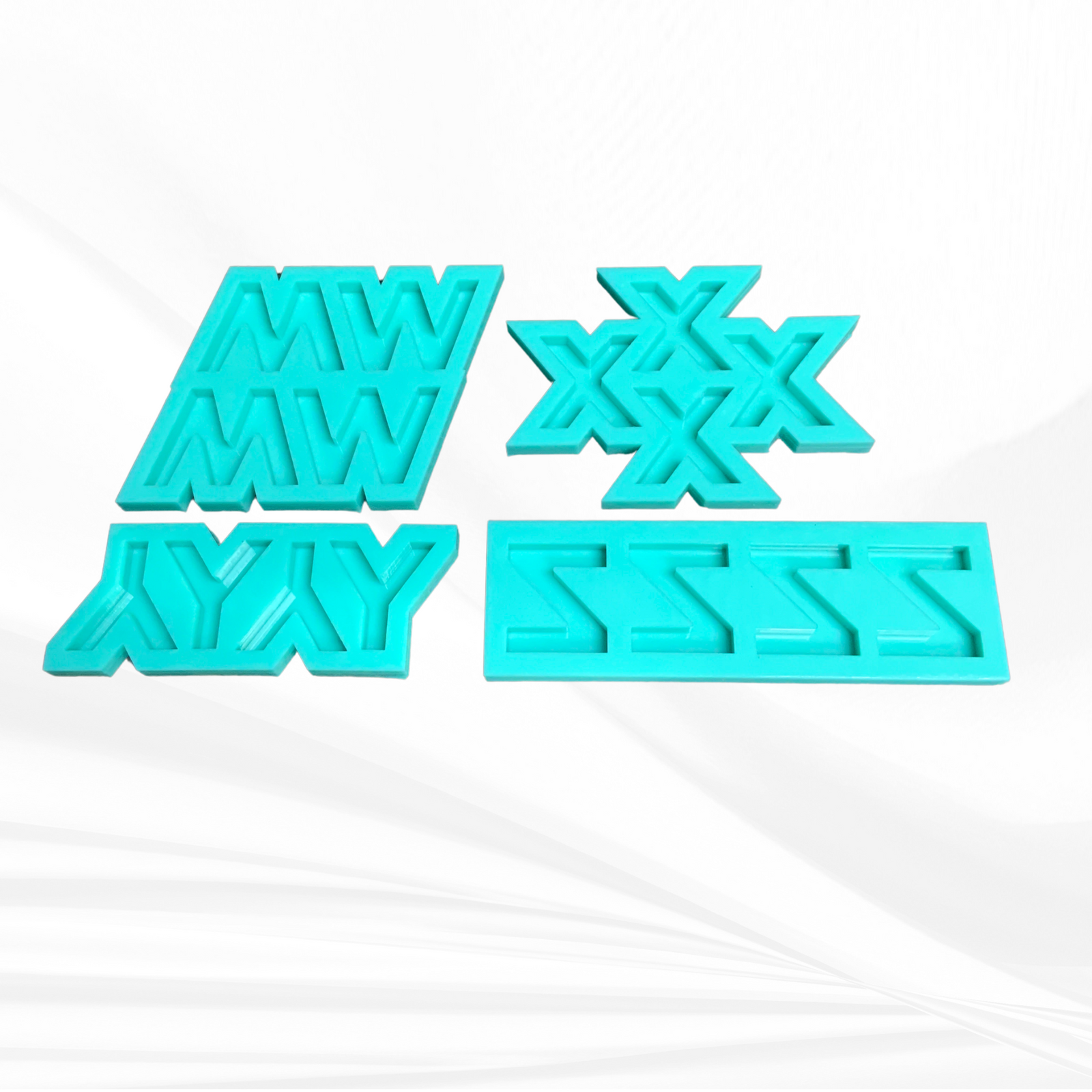 Alphabet Mold | 1.5" Tall, Full Reverse | Uppercase Alphabet Mold, Keychain Mold, Magnet Mold