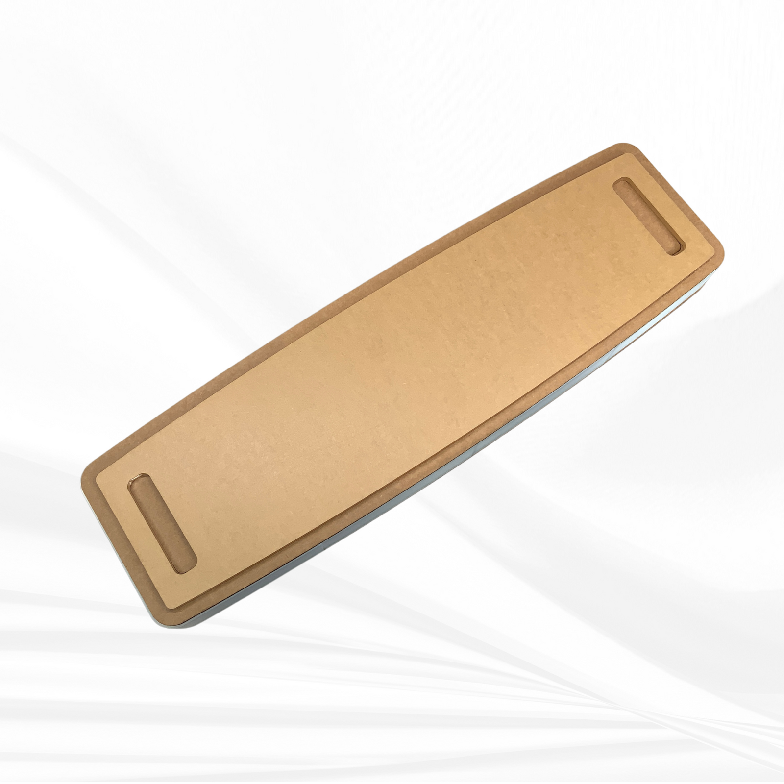 22" X 6" X 1.25" Large Bowed Rectangle with Dual Handles Silicone Mold