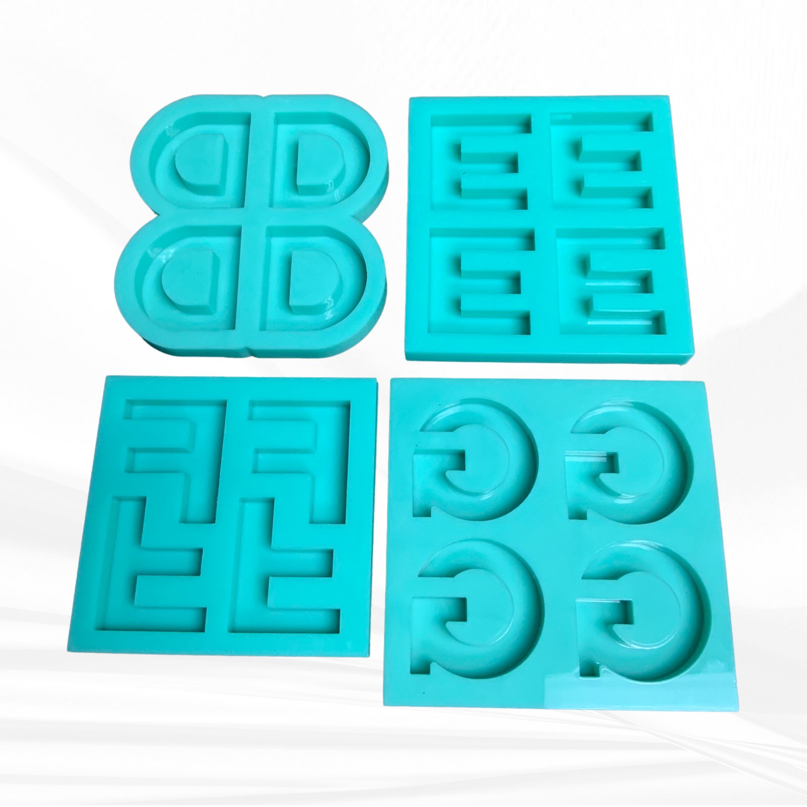 Alphabet Mold | 1.5" Tall, Full Reverse | Uppercase Alphabet Mold, Keychain Mold, Magnet Mold