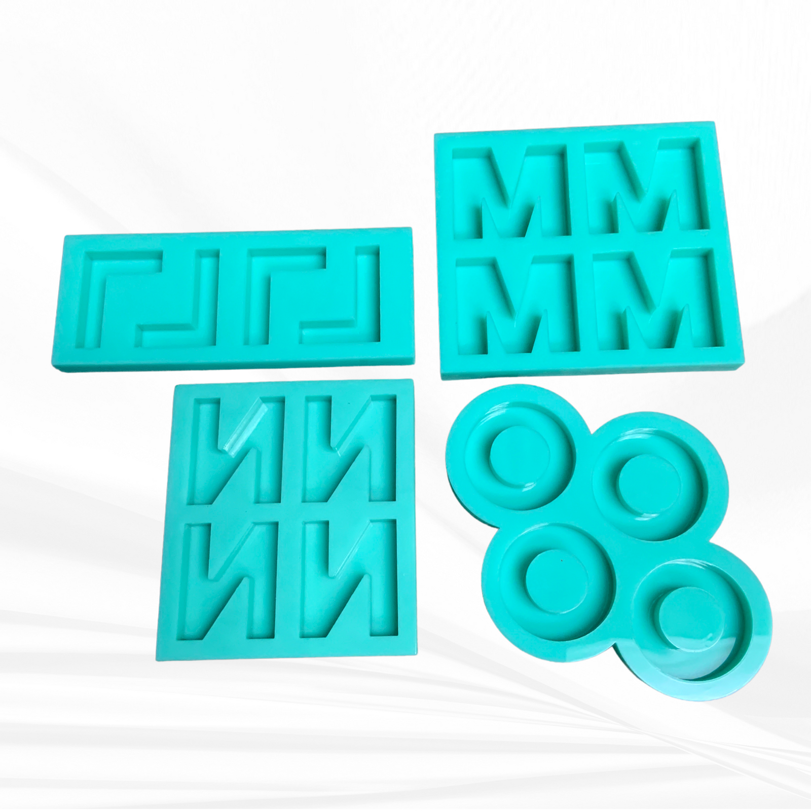 Alphabet Mold | 1.5" Tall, Full Reverse | Uppercase Alphabet Mold, Keychain Mold, Magnet Mold