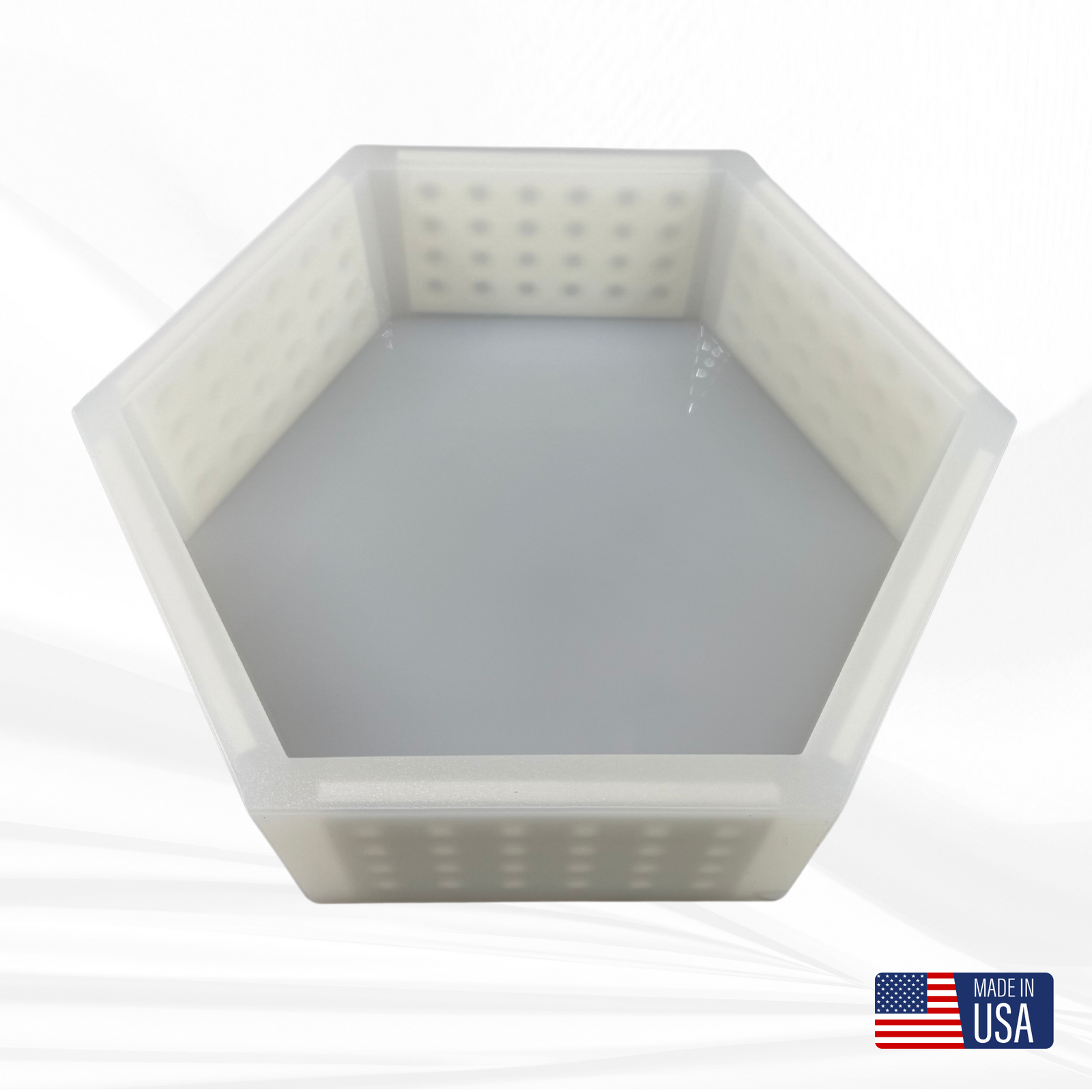 9"x 10.4"x3" Hexagon Silicone Mold