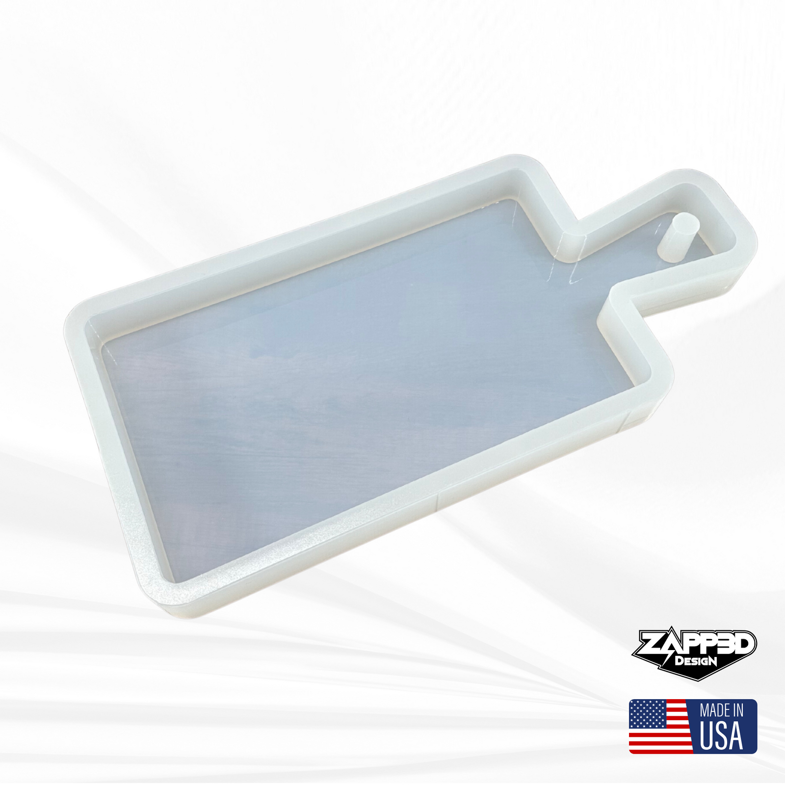 16”x7”x1.25” Flared Handle Charcuterie Board Silicone Mold