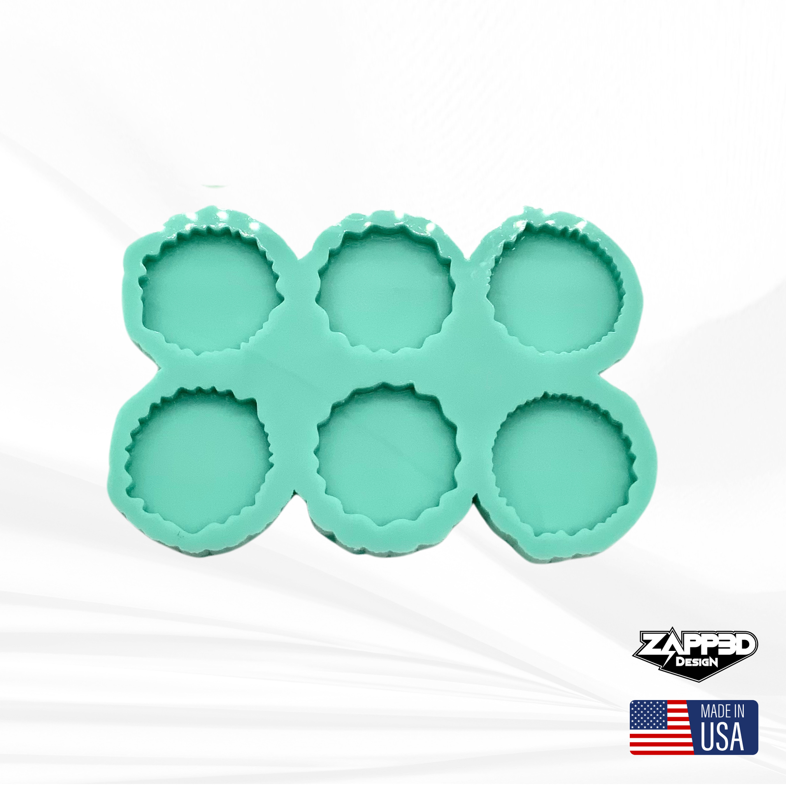 Geode Keychain Mold | 1.75” | Magnet Mold, Earring Mold