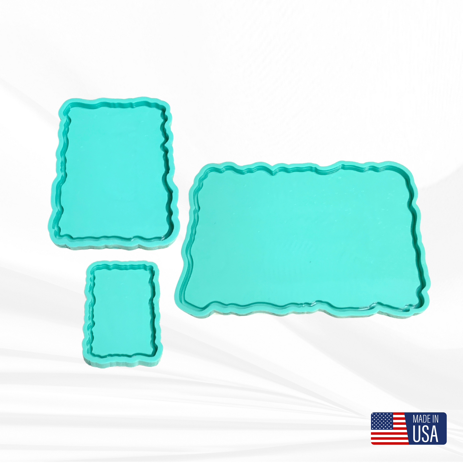 Geode Tray Mold | Sizes - 4"x6", 6"x8", 9"x13" | Rectangle Tray Mold,