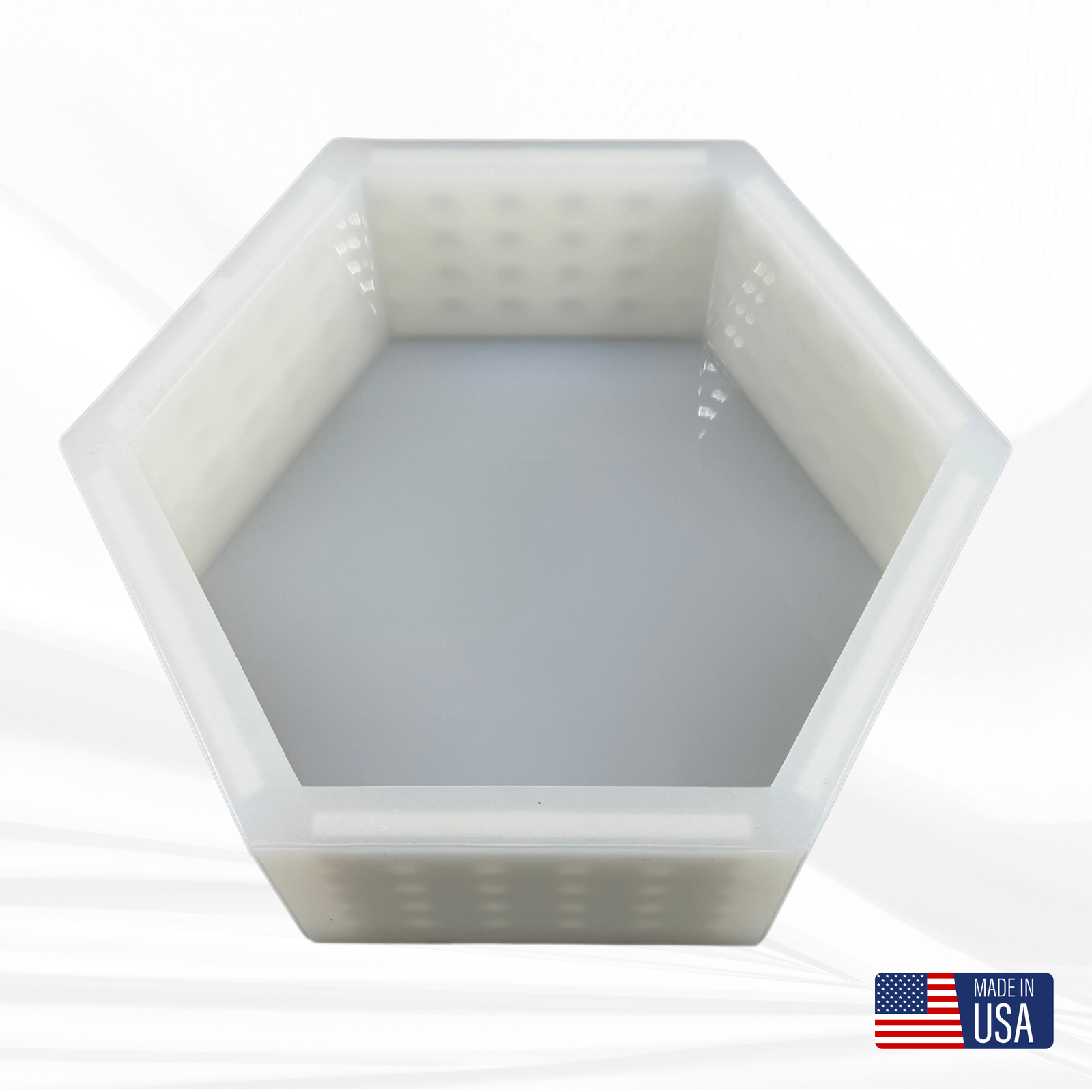 7"x 8.1"x3" Hexagon Silicone Mold
