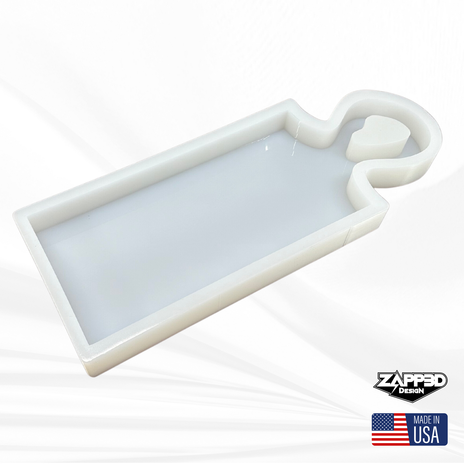 17"x 6"x 1.25" Organic Charcuterie Board Silicone Mold