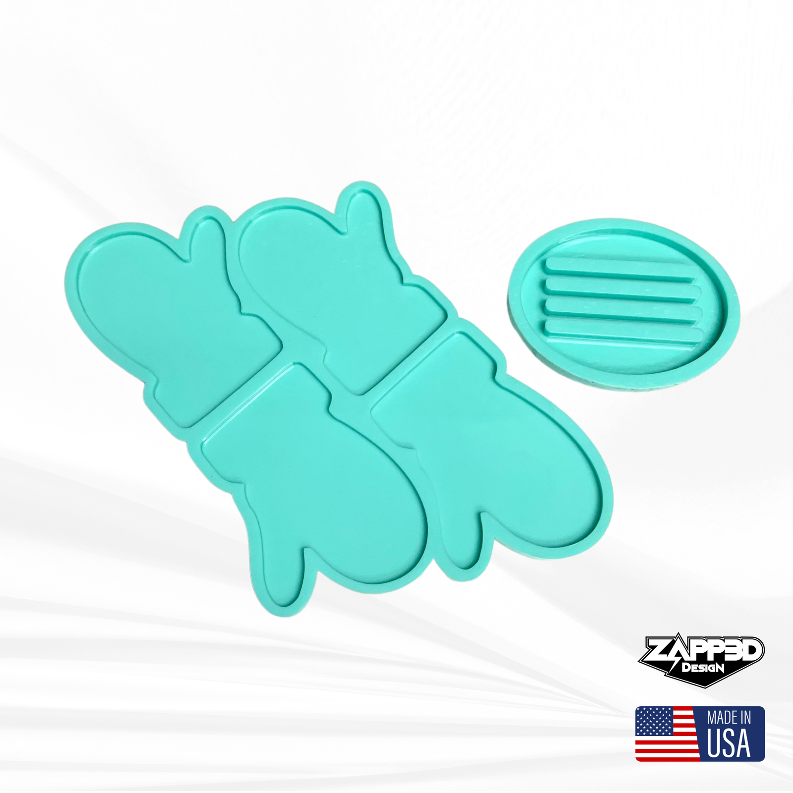 Mitten Coaster Set Mold