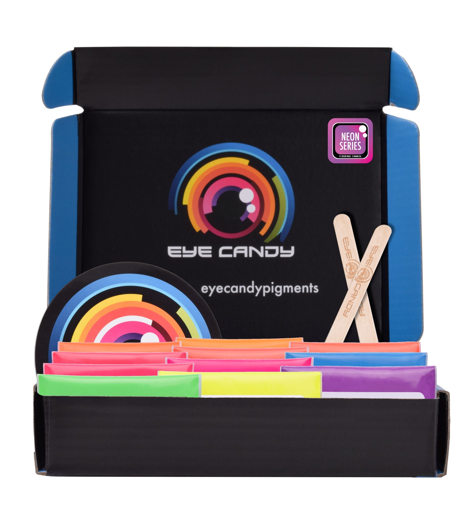 11 Color Neon Pigment Powder Variety Pack Set