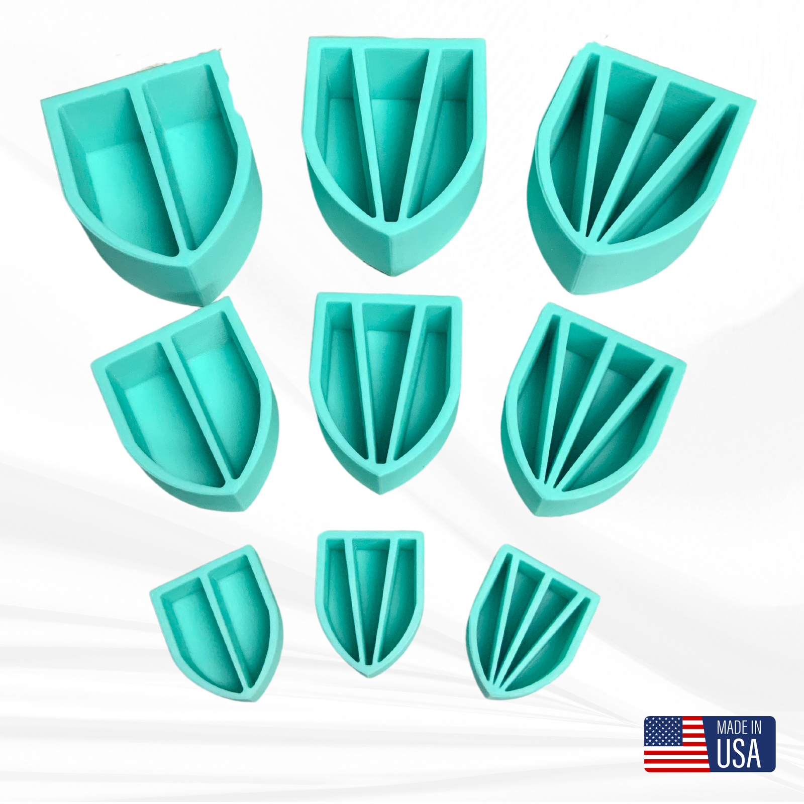 Silicone Split Pouring Cups with Dividers for Resin/Acrylic Paint Pouring, 3 SIZES