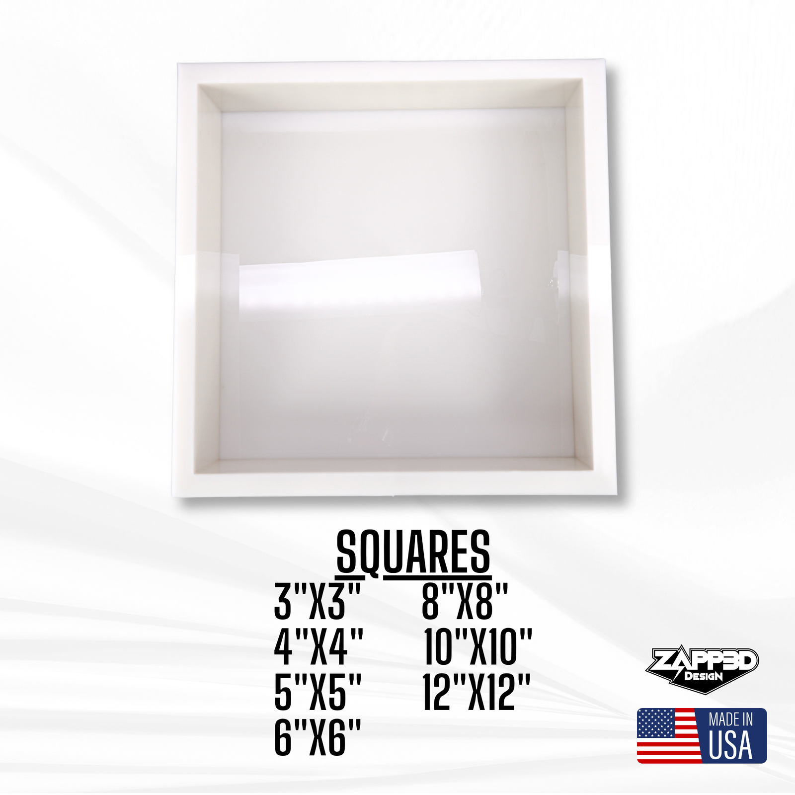 3" Deep Square Molds | 7 Sizes |