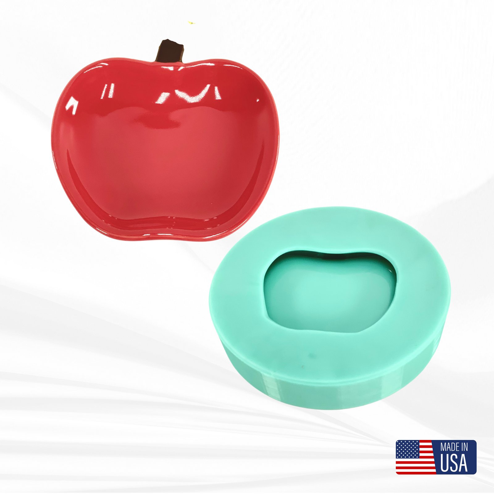 Apple Dish Mold, Trinket Dish Mold