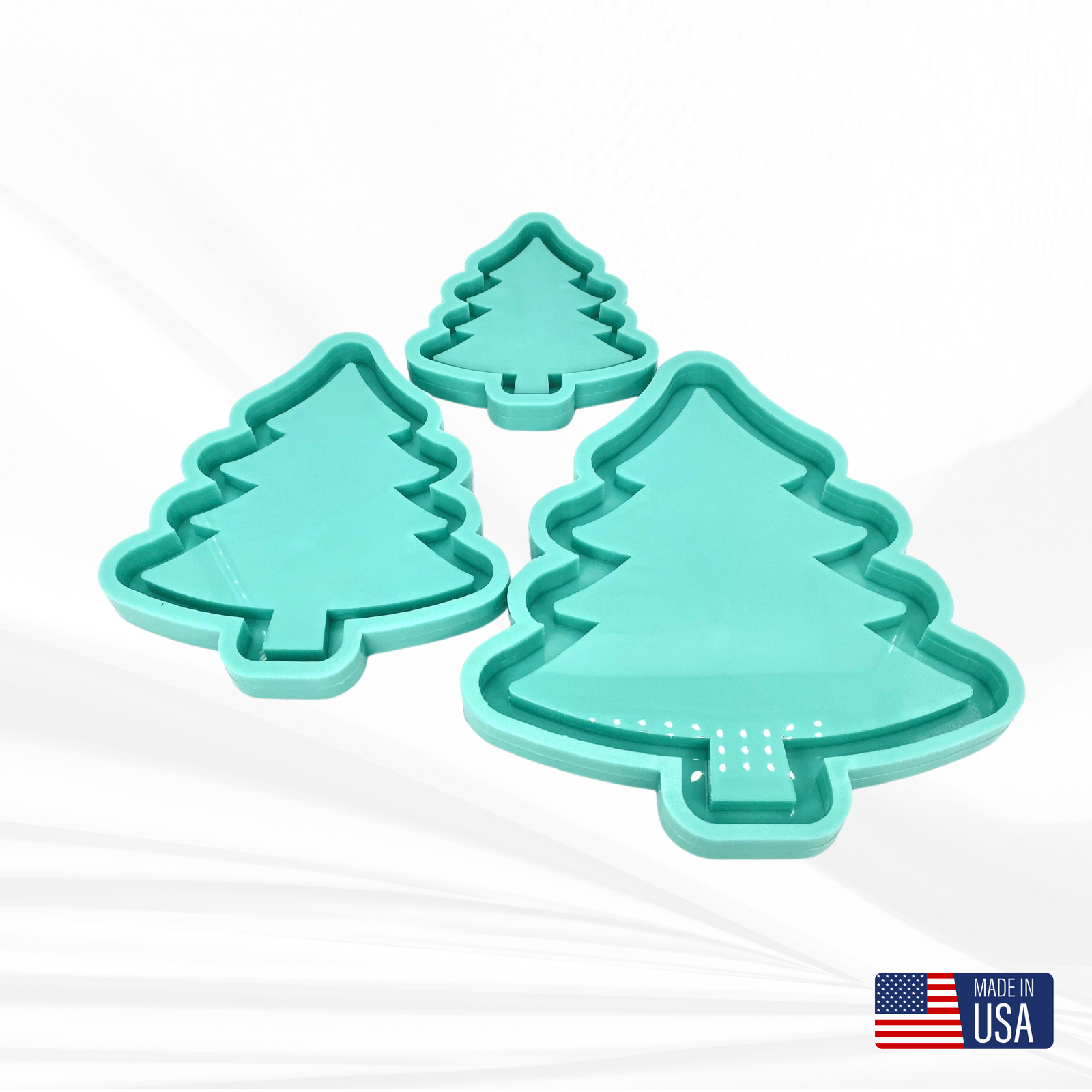 Christmas Tree Tray Mold | Sizes - 5", 7", 9" |