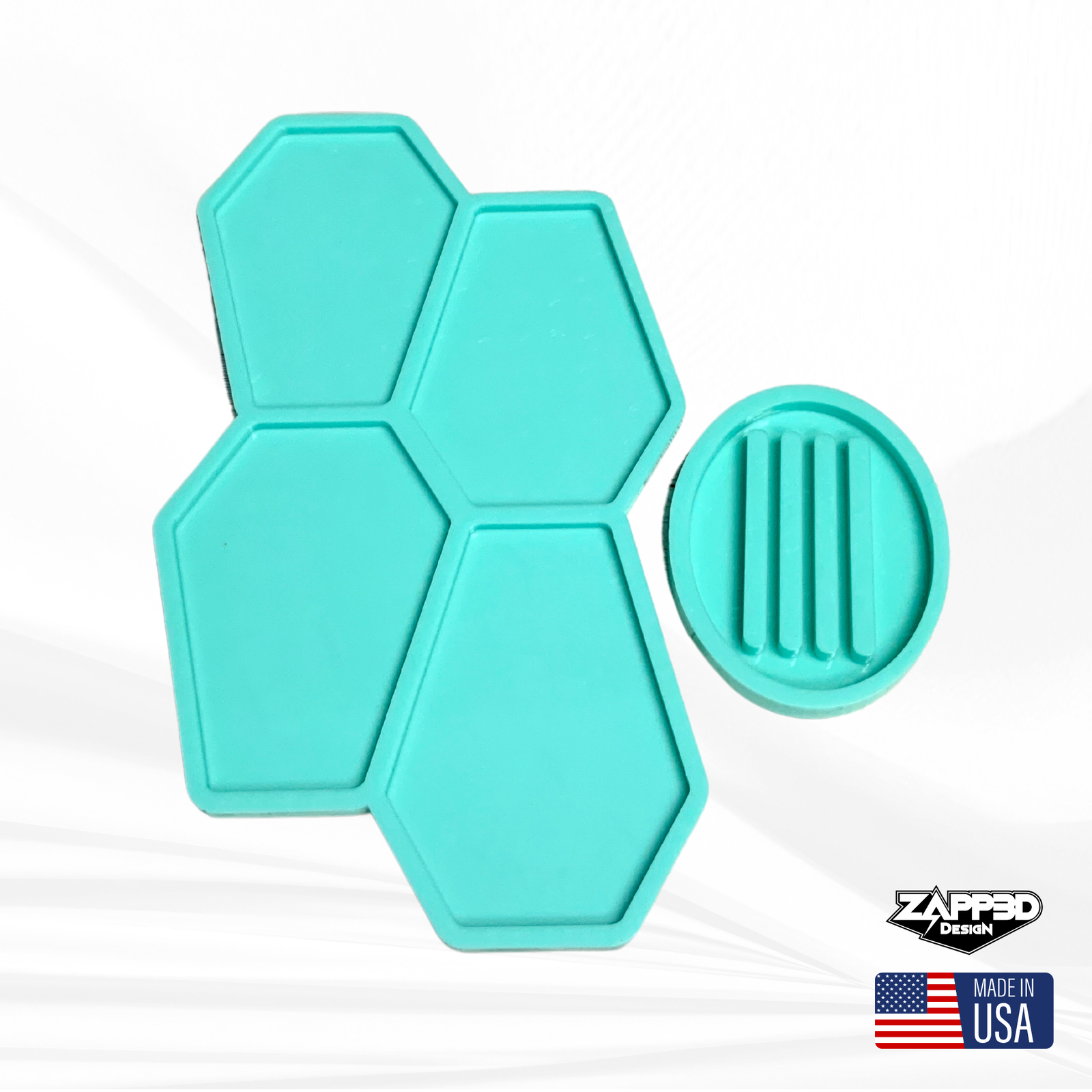 Coffin Coaster Mold Set | 4"x5.5" | Halloween Mold