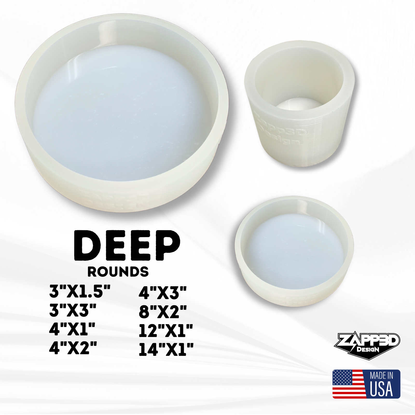Deep Round Molds | 8 Sizes |