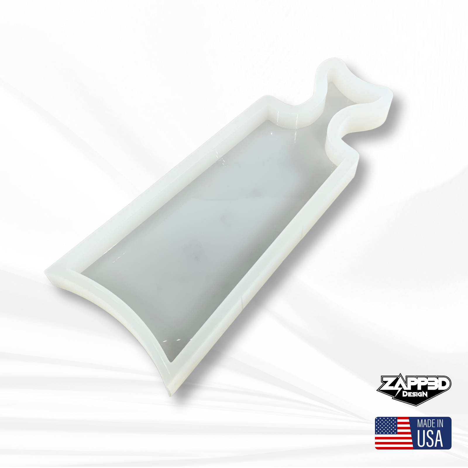 17"x 6.5"x 1.25" Fishtail Cheese Board Silicone Mold - Charcuterie Board Mold