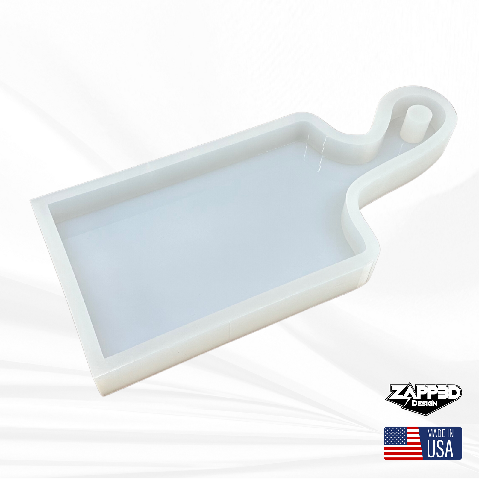 16"x 6.5"x 1.25" Free Flow Charcuterie Board Silicone Mold